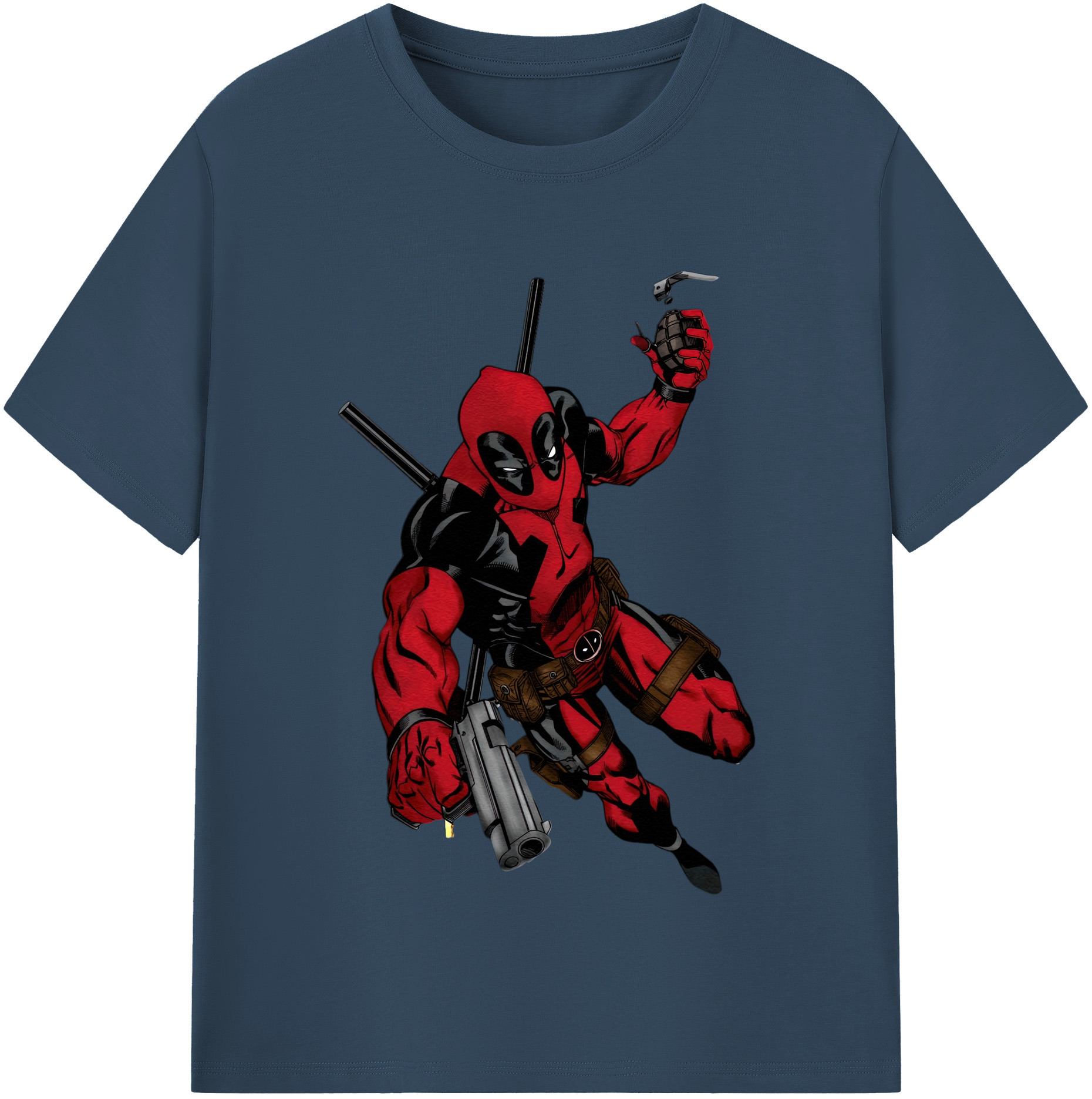 （画像用） Deadpool デッドプール レディースカジュアルプリントTシャツ（綿100％）