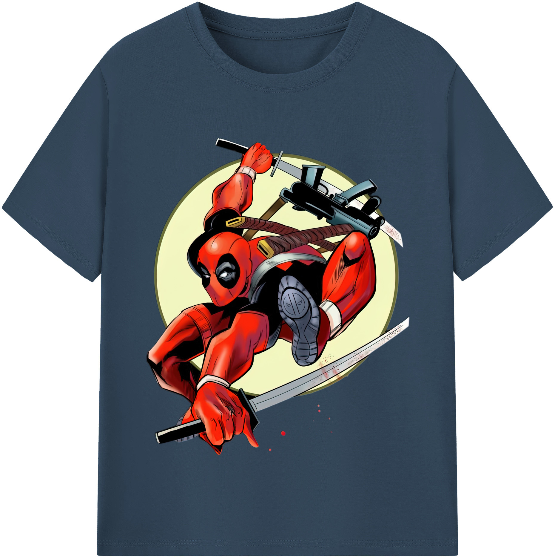 （画像用） Deadpool デッドプール レディースカジュアルプリントTシャツ（綿100％）