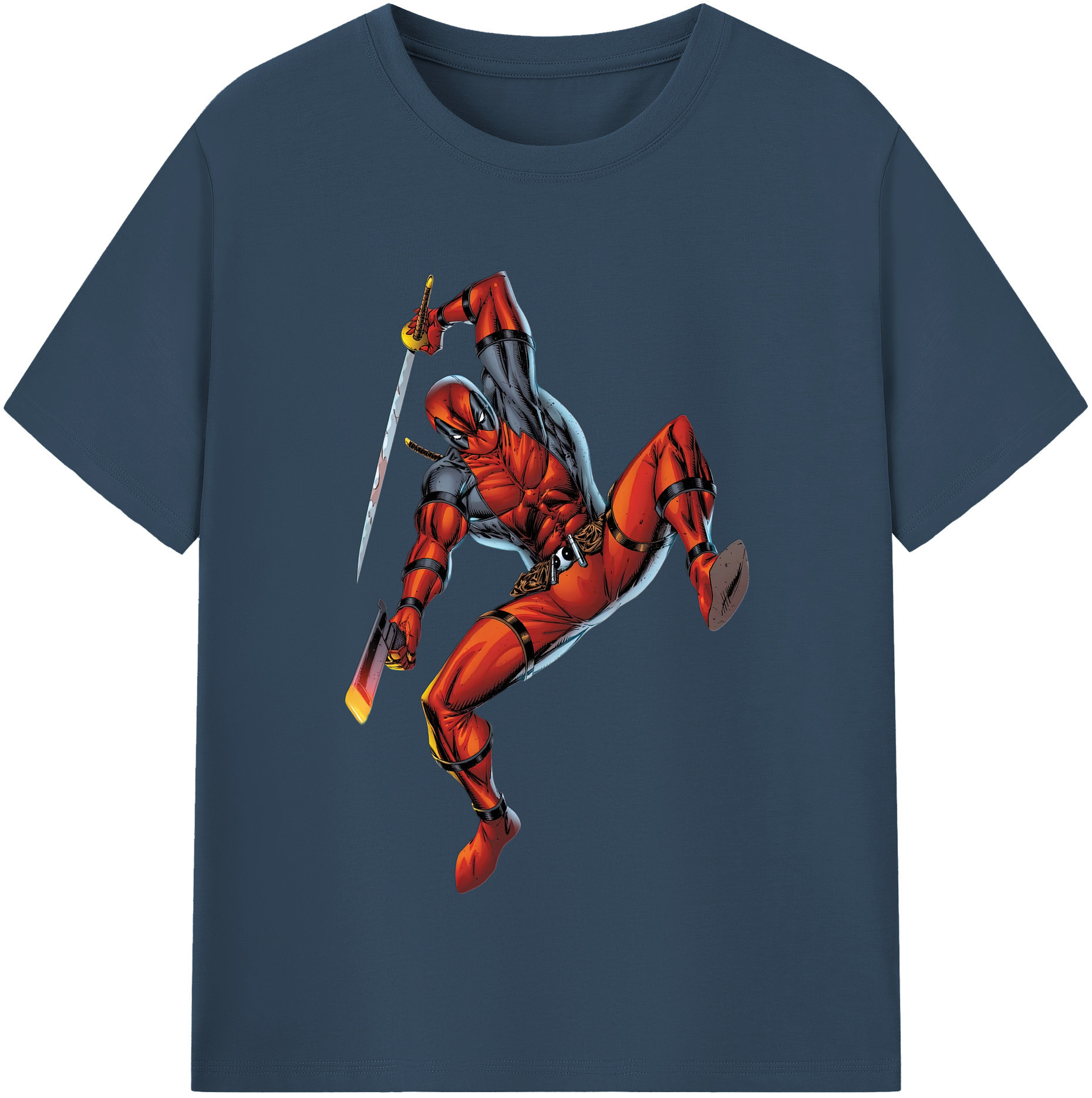 （画像用） Deadpool デッドプール レディースカジュアルプリントTシャツ（綿100％）