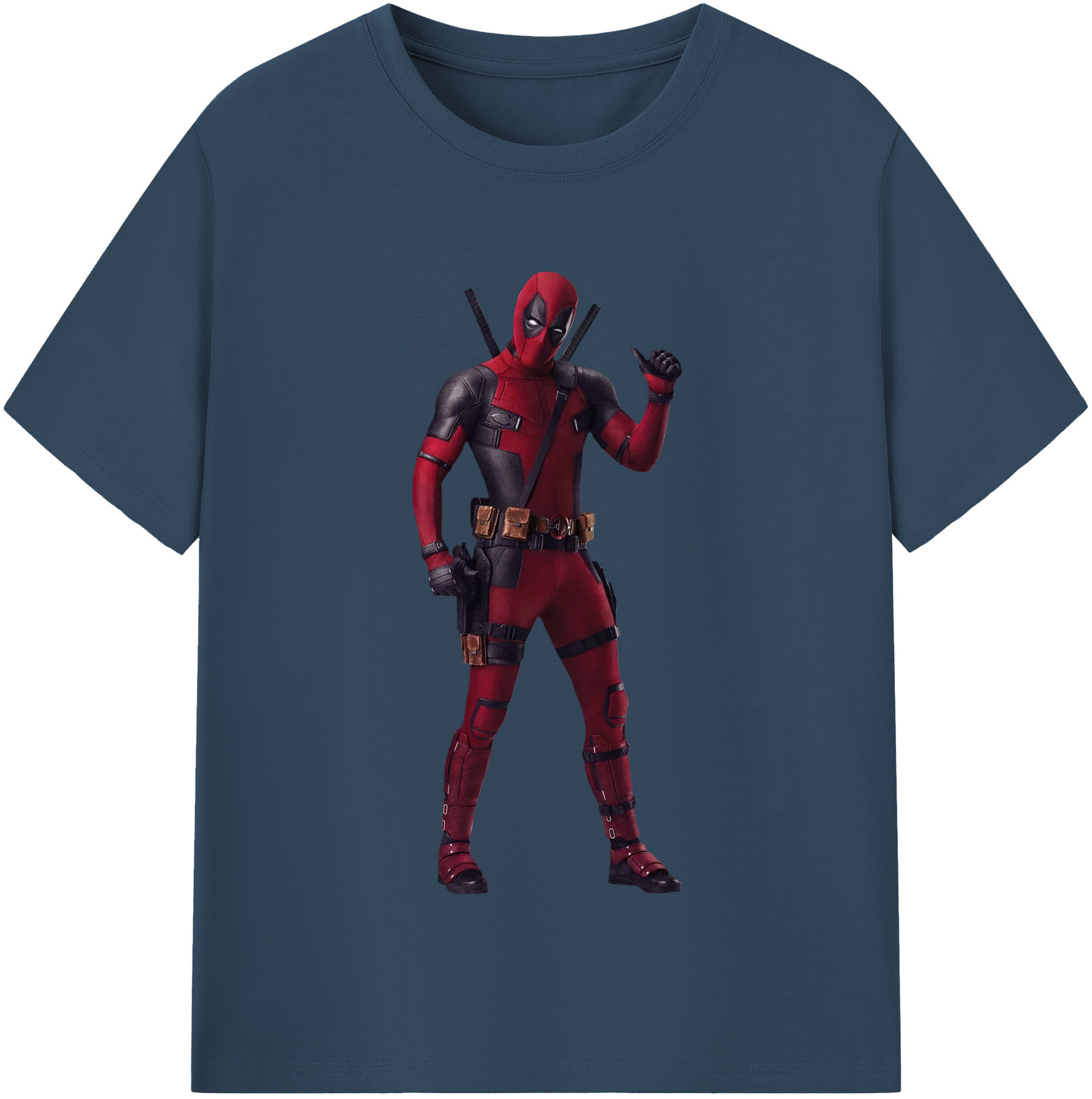 （画像用） Deadpool デッドプール レディースカジュアルプリントTシャツ（綿100％）