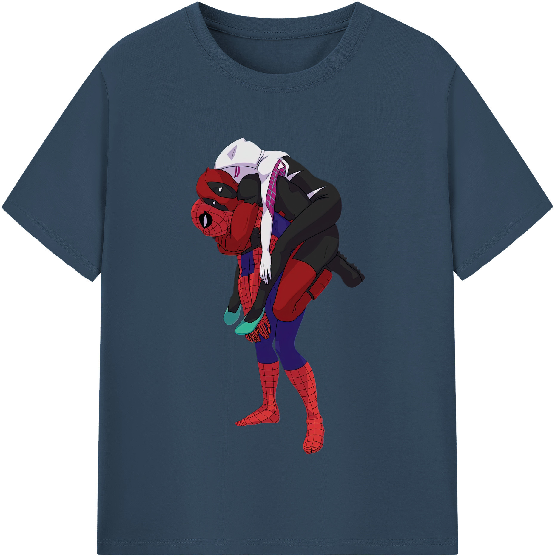 （画像用） Deadpool デッドプール レディースカジュアルプリントTシャツ（綿100％）