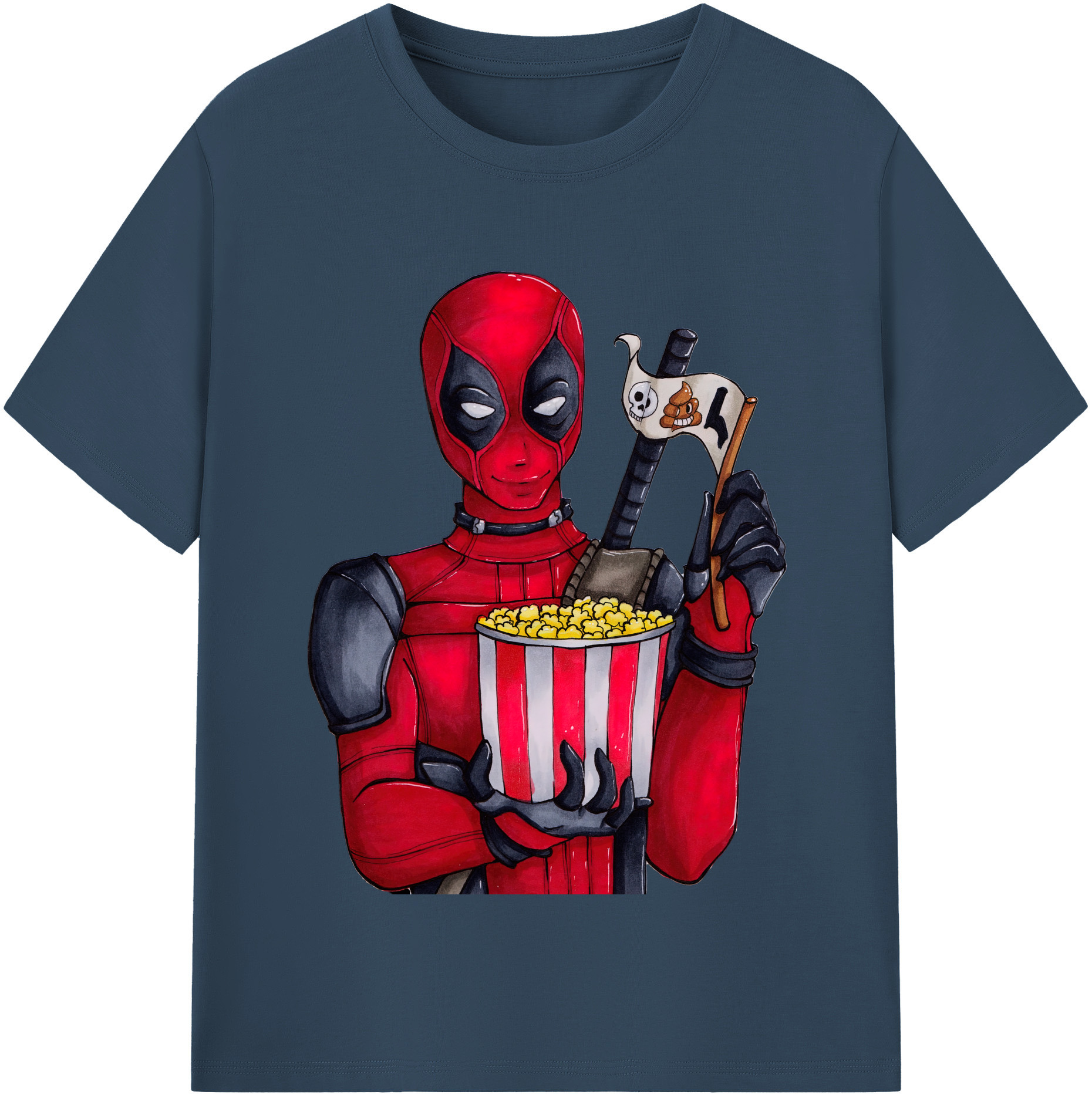 （画像用） Deadpool デッドプール レディースカジュアルプリントTシャツ（綿100％）