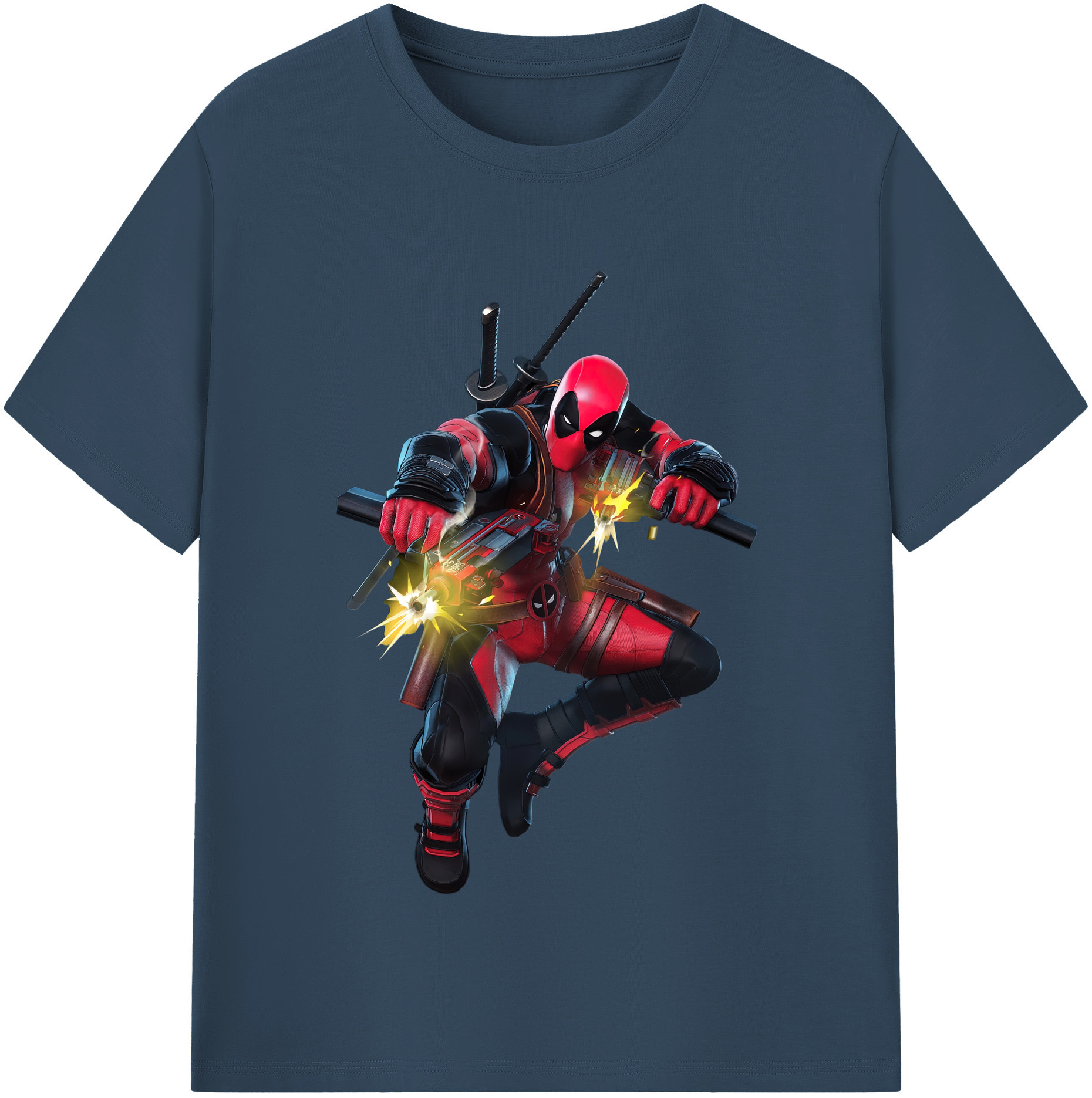 （画像用） Deadpool デッドプール レディースカジュアルプリントTシャツ（綿100％）