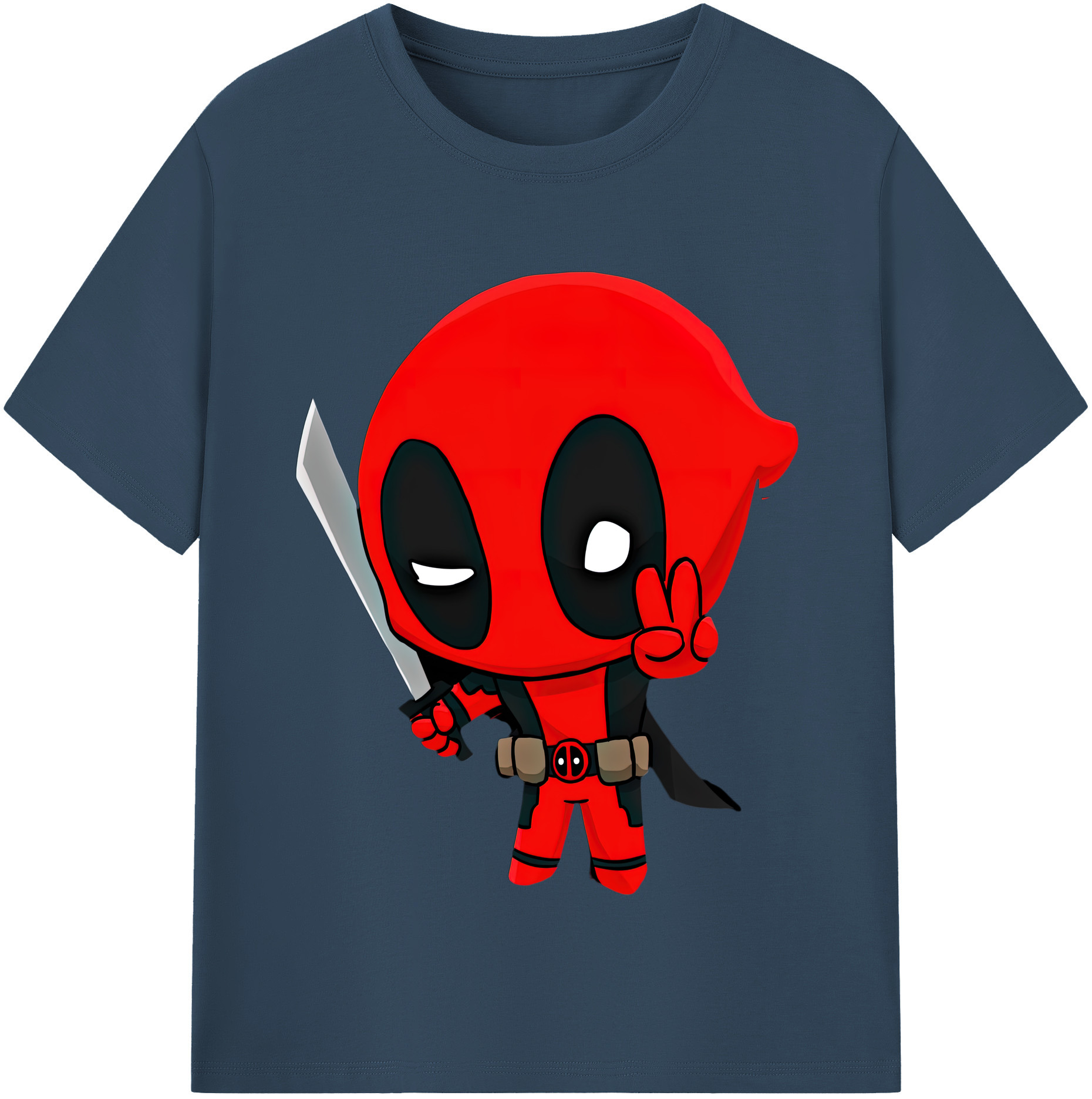 （画像用） Deadpool デッドプール レディースカジュアルプリントTシャツ（綿100％）