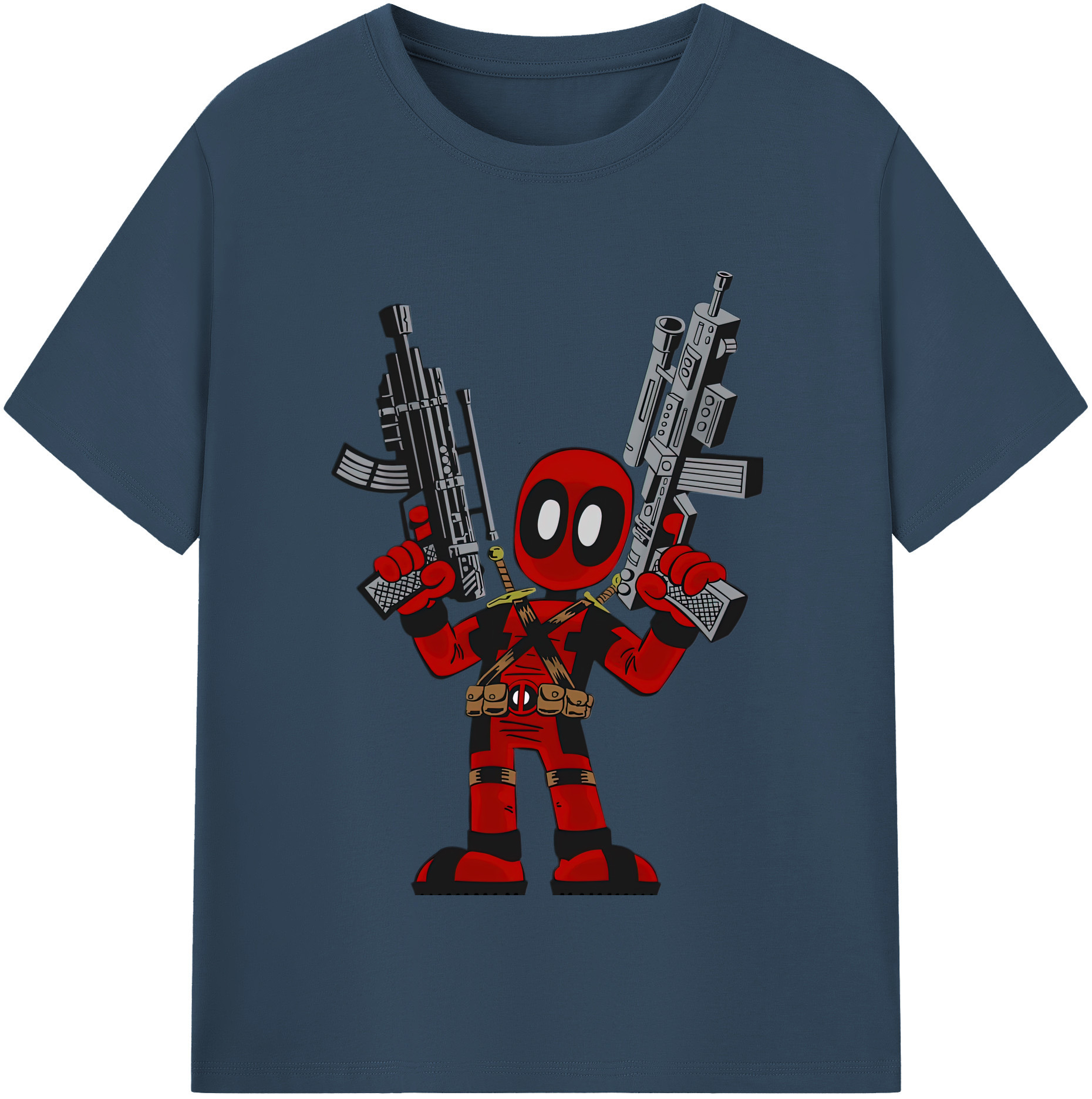 （画像用） Deadpool デッドプール レディースカジュアルプリントTシャツ（綿100％）