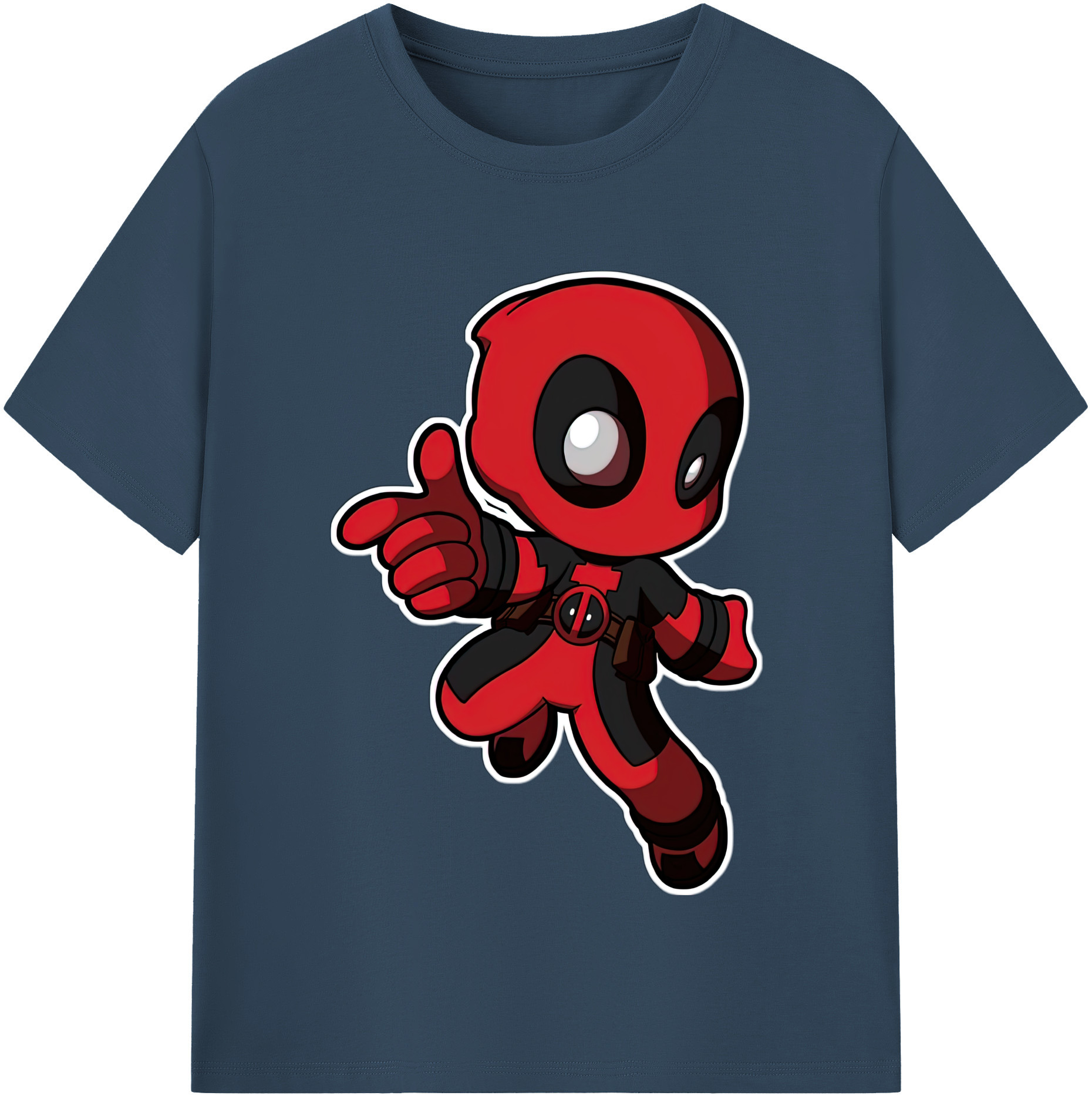 （画像用） Deadpool デッドプール レディースカジュアルプリントTシャツ（綿100％）