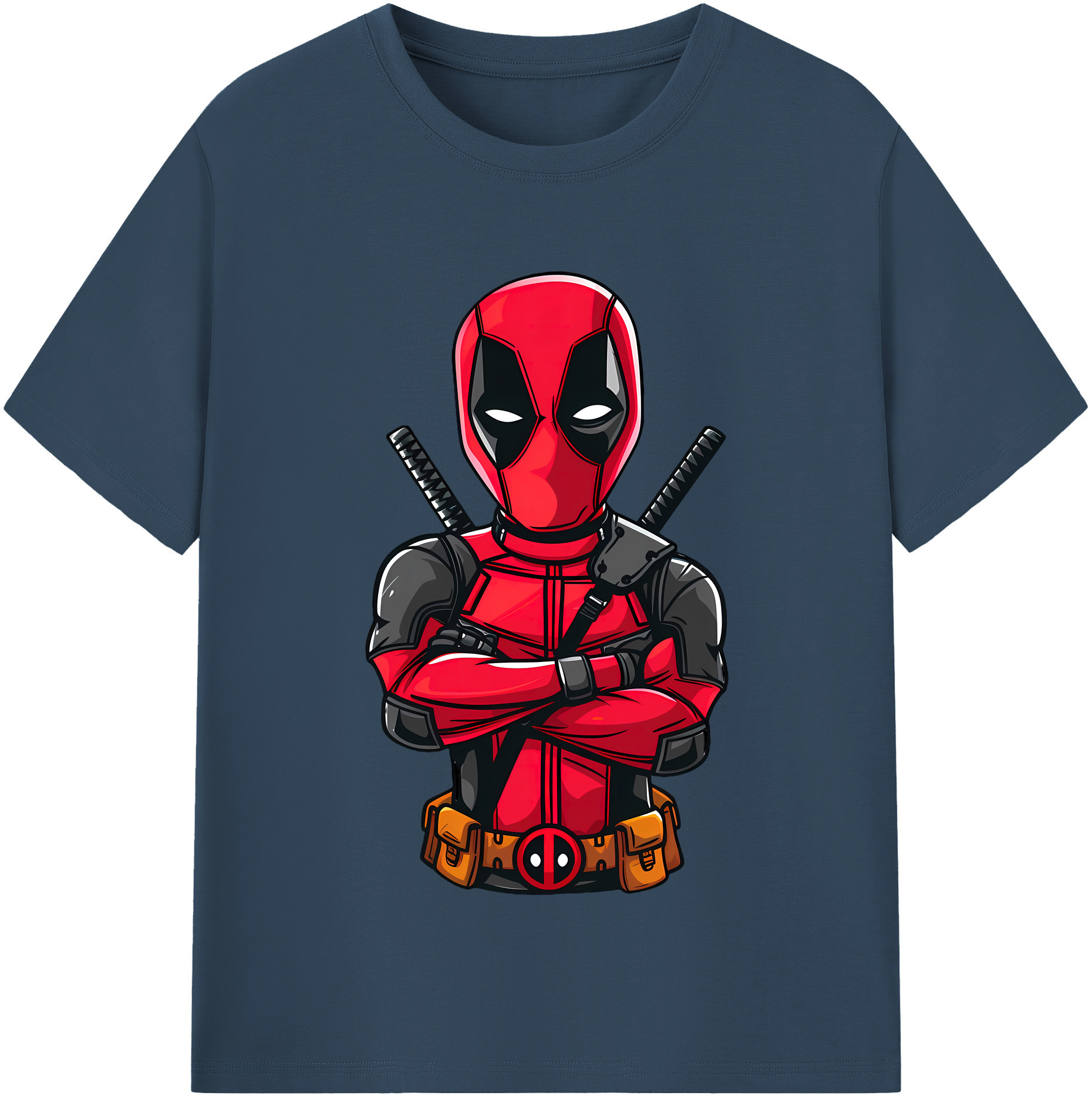（画像用） Deadpool デッドプール レディースカジュアルプリントTシャツ（綿100％）