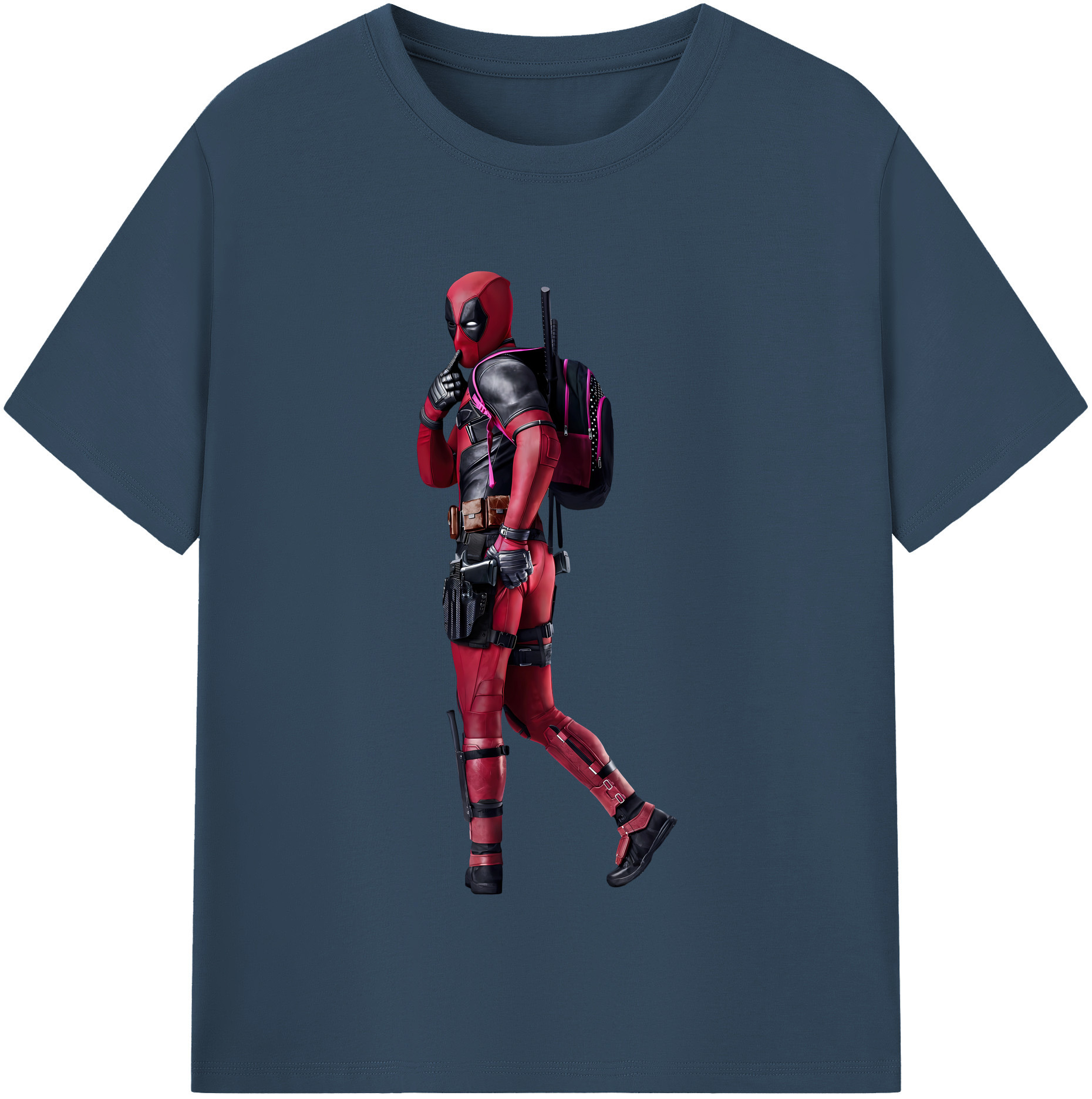（画像用） Deadpool デッドプール レディースカジュアルプリントTシャツ（綿100％）