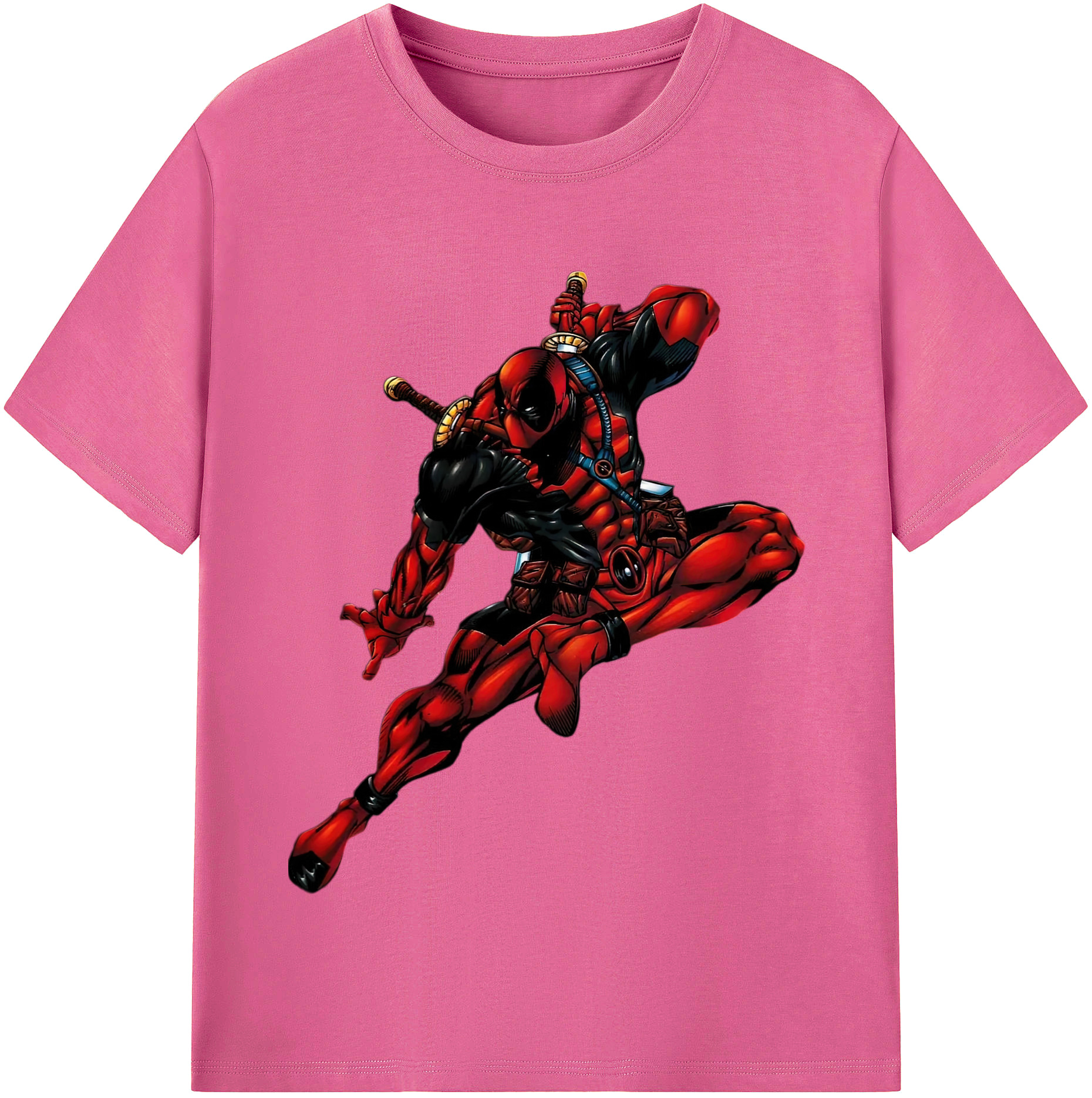 （画像用） Deadpool デッドプール レディースカジュアルプリントTシャツ（綿100％）