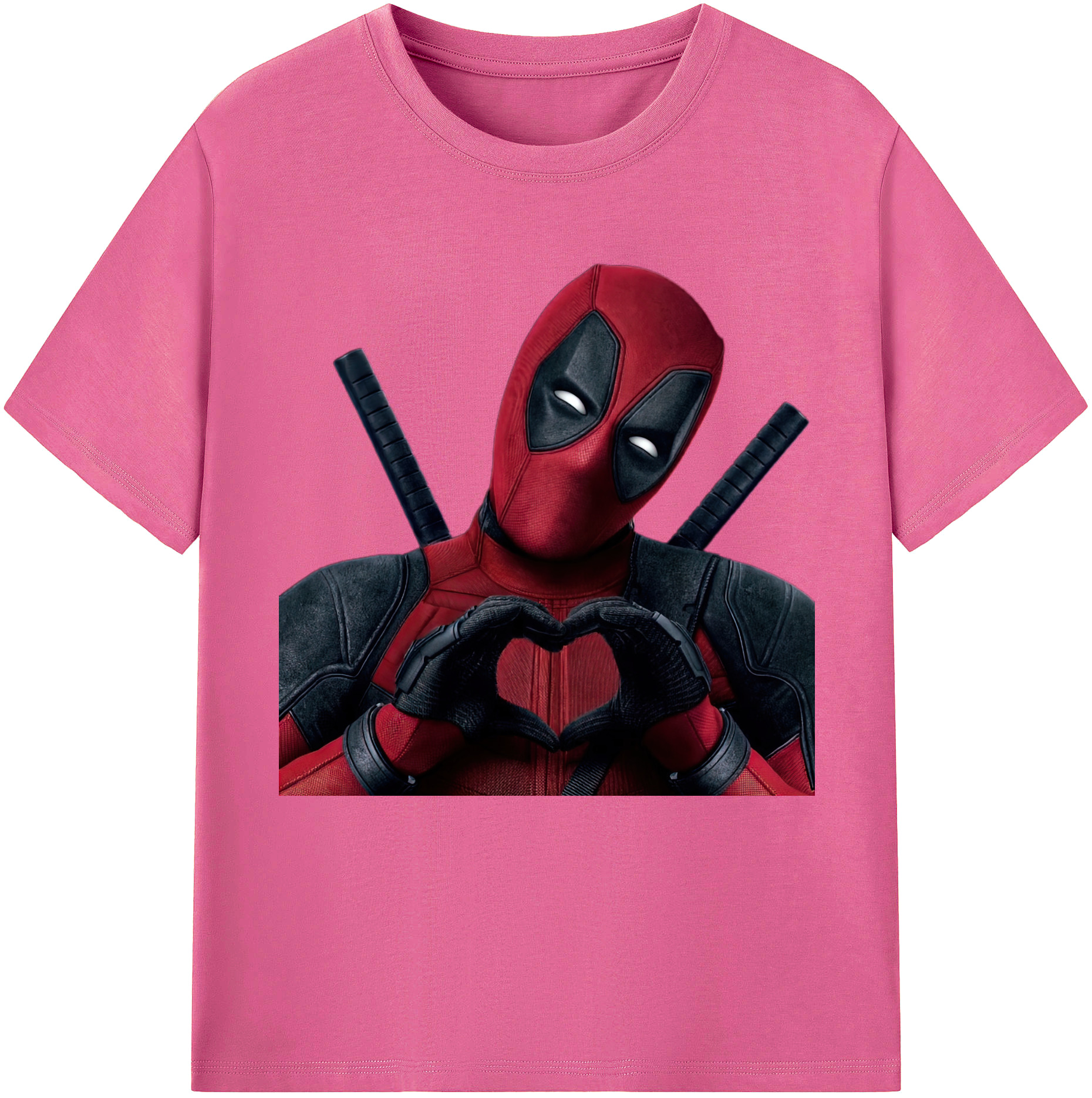 （画像用） Deadpool デッドプール レディースカジュアルプリントTシャツ（綿100％）