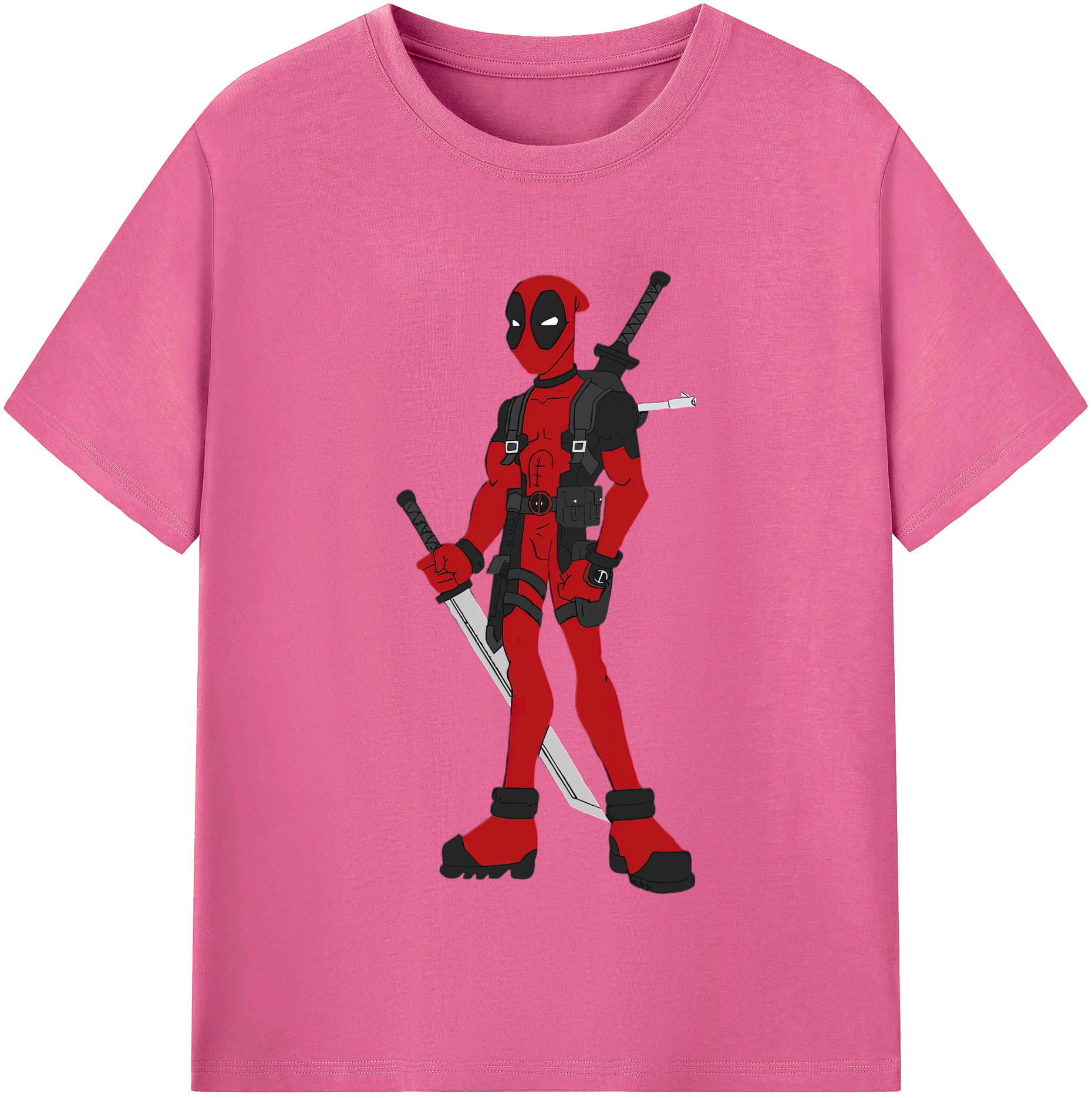 （画像用） Deadpool デッドプール レディースカジュアルプリントTシャツ（綿100％）