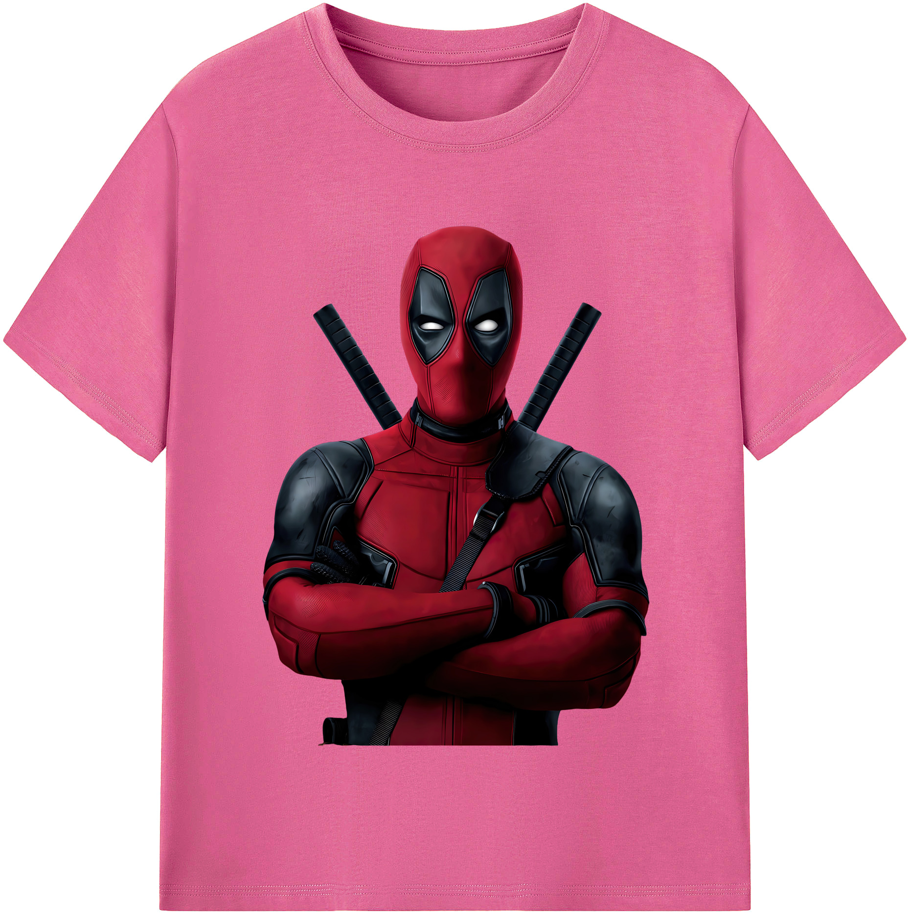 （画像用） Deadpool デッドプール レディースカジュアルプリントTシャツ（綿100％）