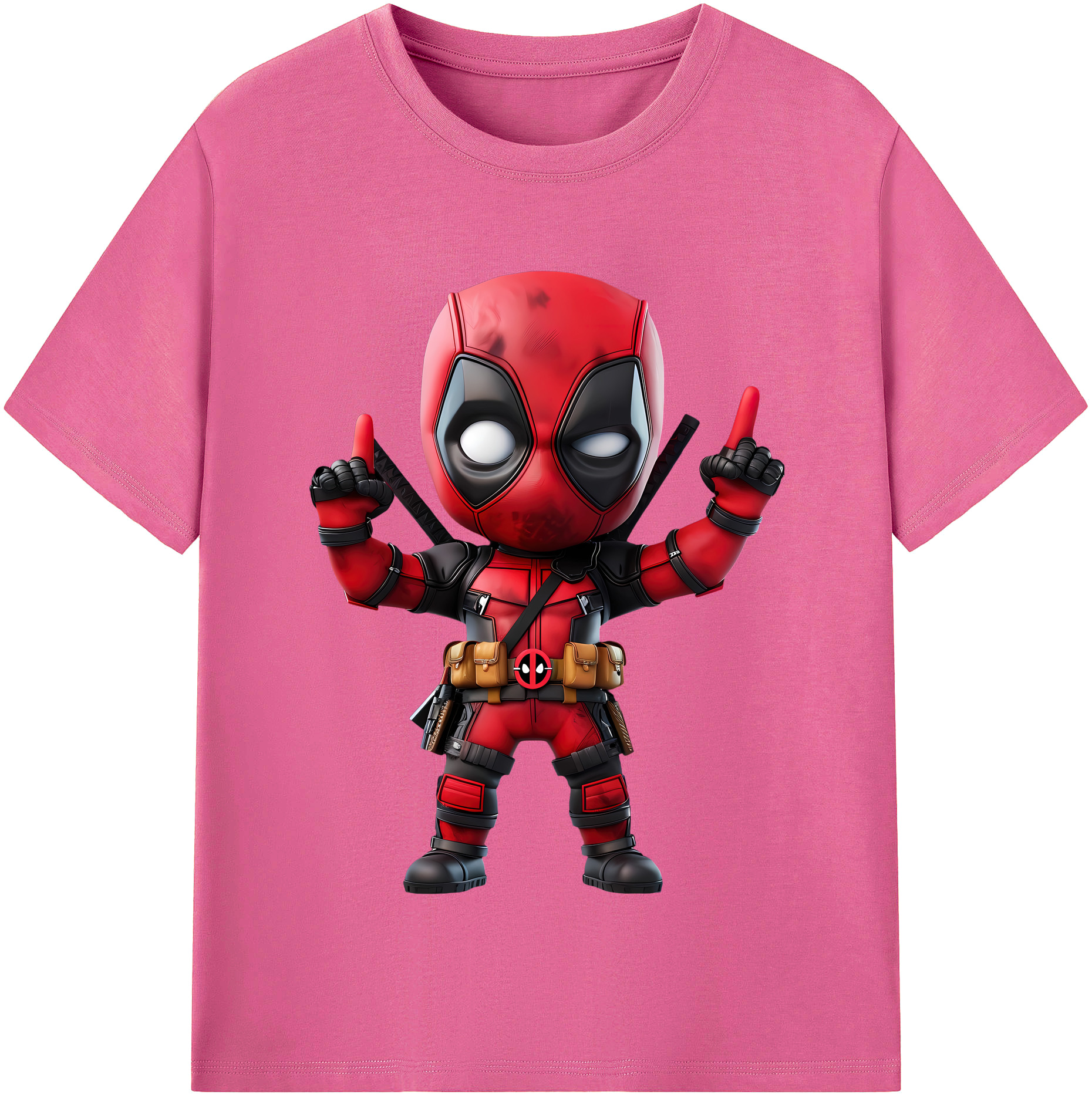 （画像用） Deadpool デッドプール レディースカジュアルプリントTシャツ（綿100％）