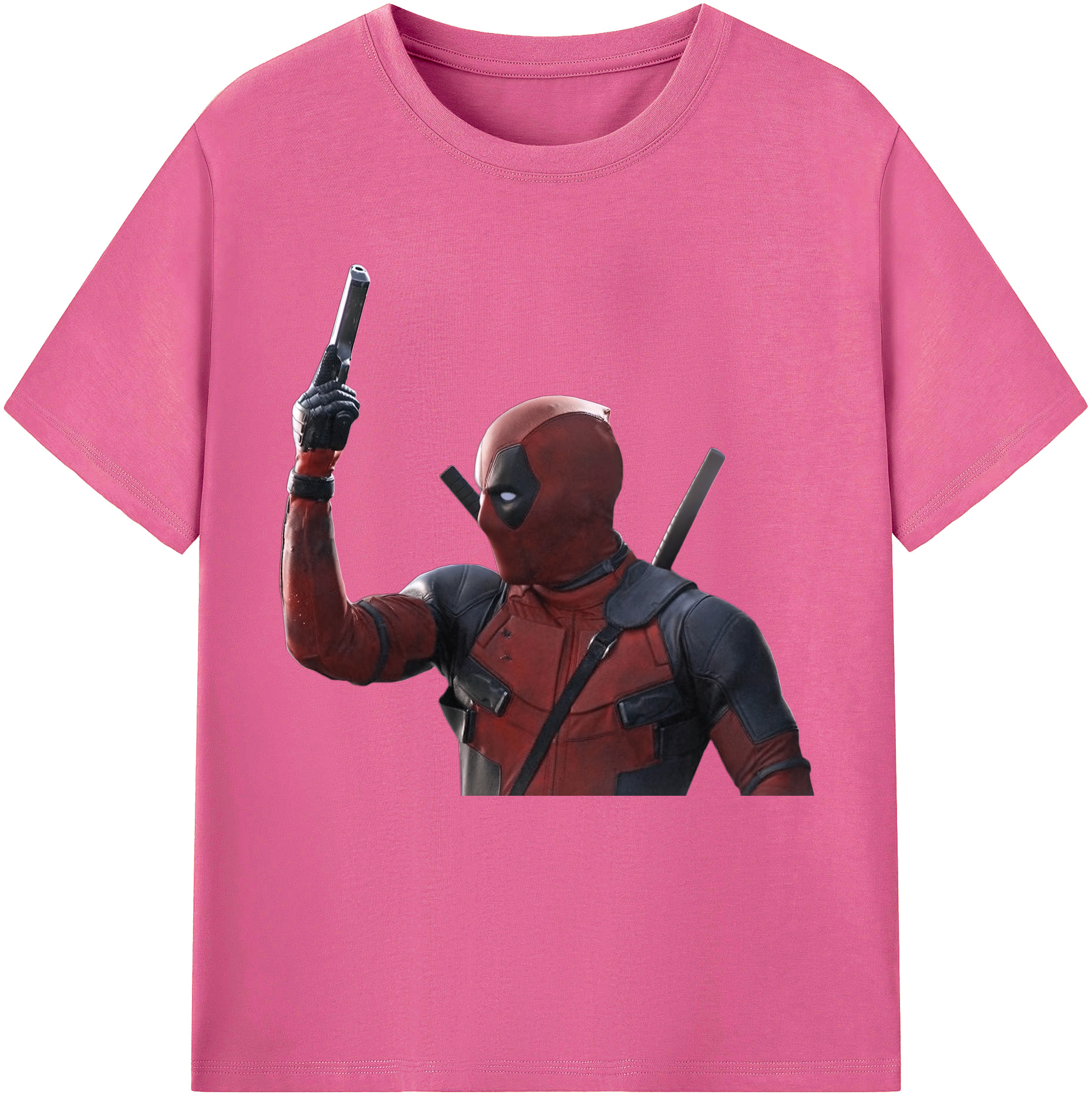 （画像用） Deadpool デッドプール レディースカジュアルプリントTシャツ（綿100％）