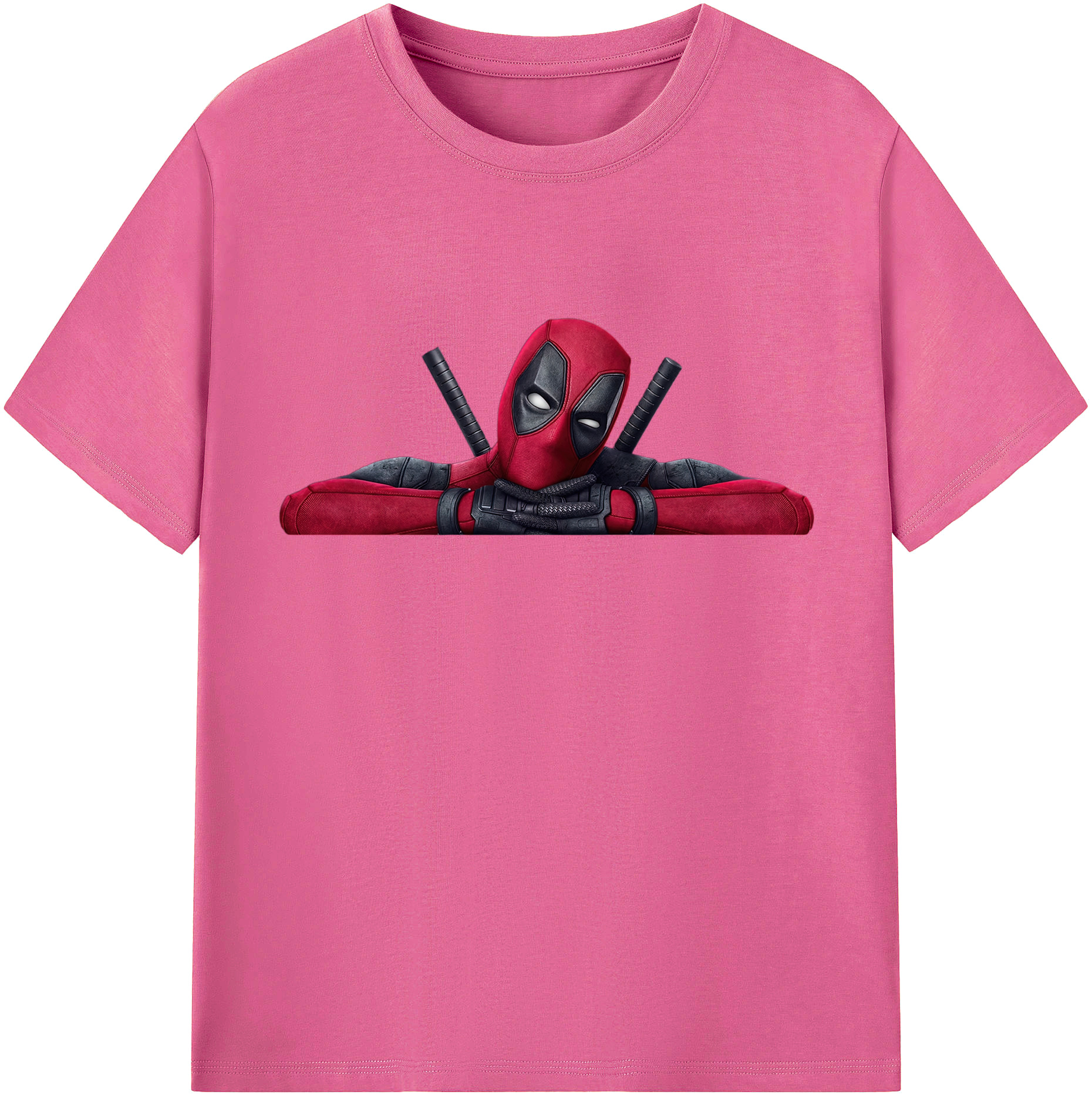 （画像用） Deadpool デッドプール レディースカジュアルプリントTシャツ（綿100％）