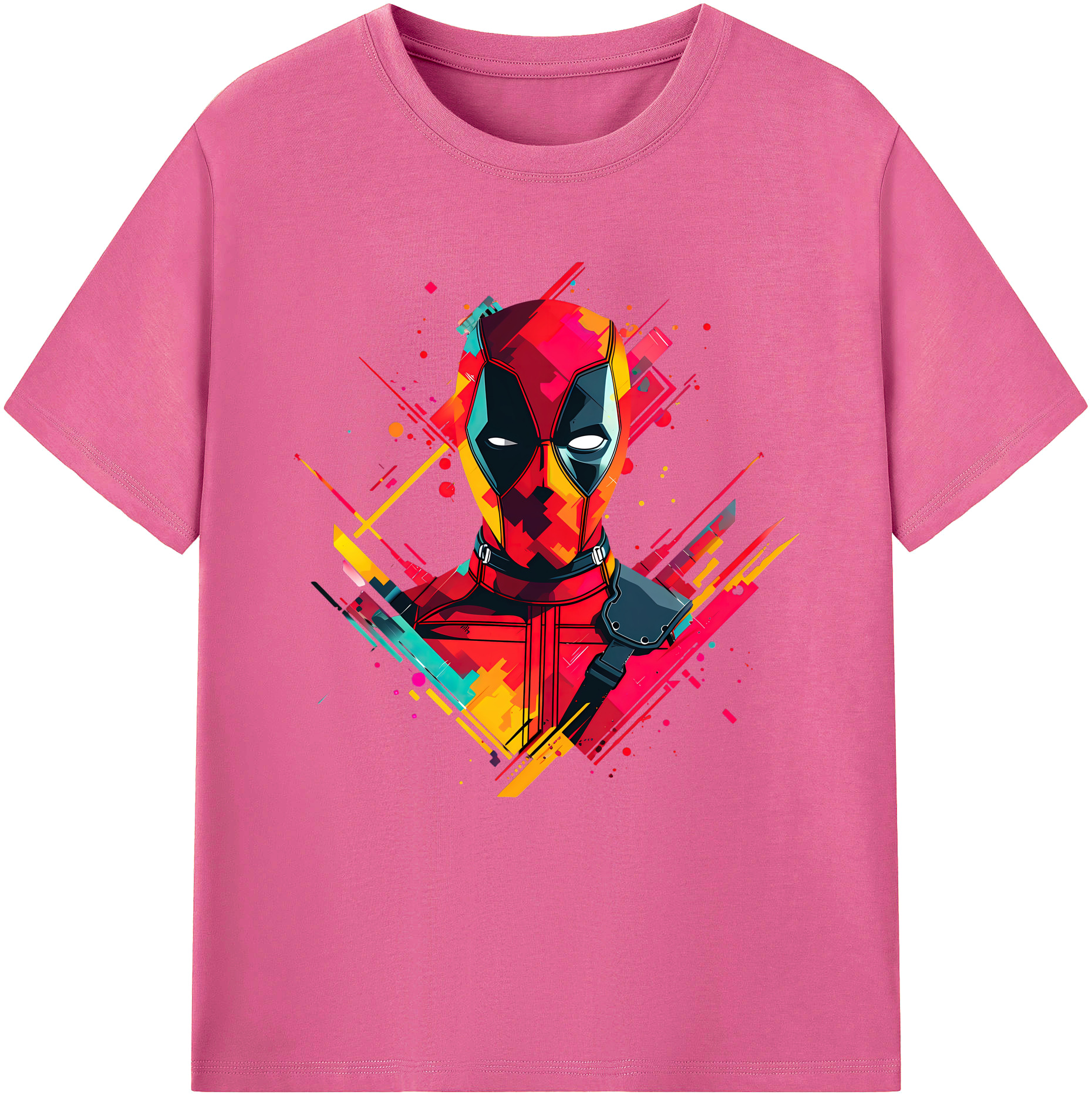 （画像用） Deadpool デッドプール レディースカジュアルプリントTシャツ（綿100％）