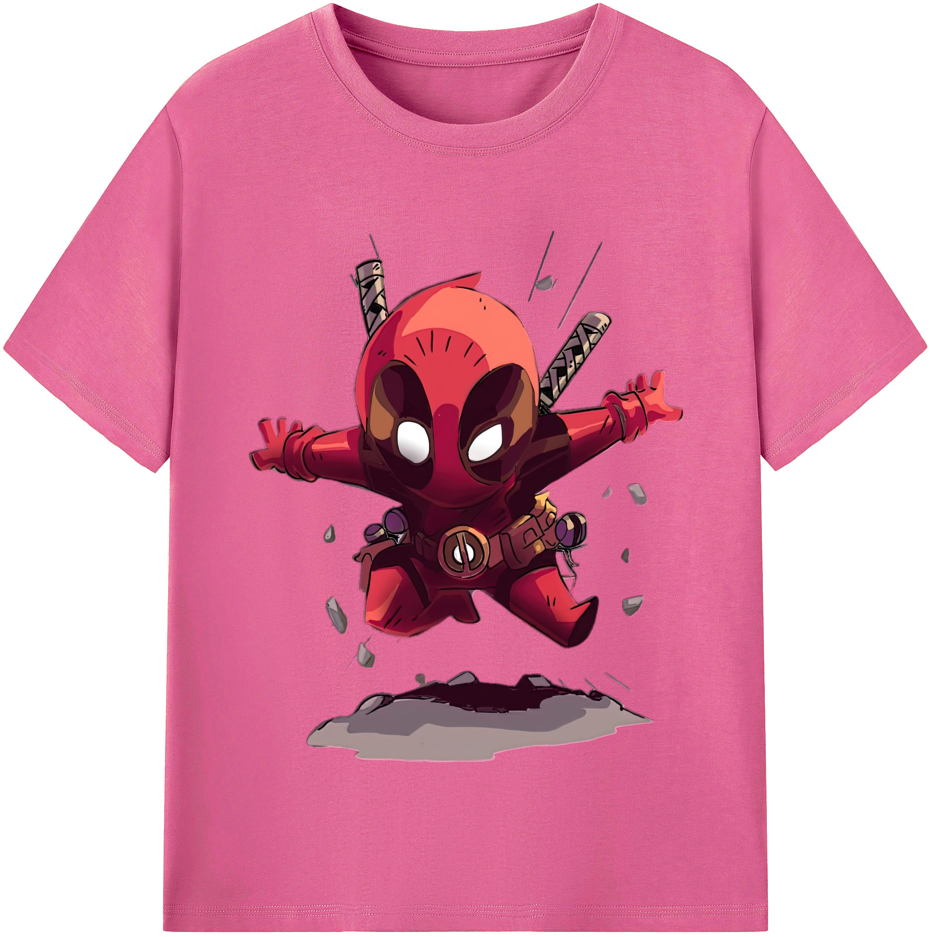 （画像用） Deadpool デッドプール レディースカジュアルプリントTシャツ（綿100％）