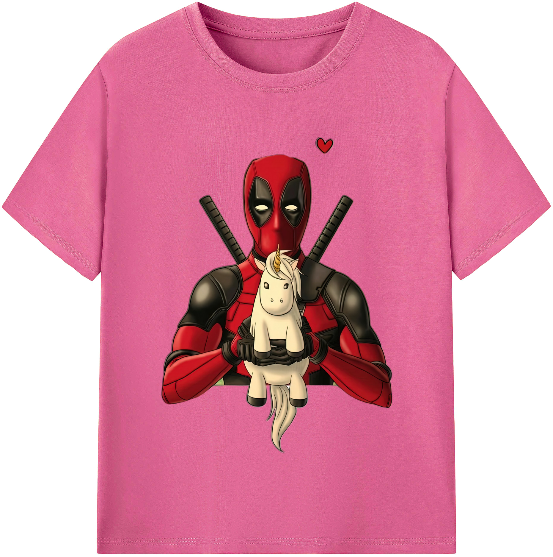 （画像用） Deadpool デッドプール レディースカジュアルプリントTシャツ（綿100％）