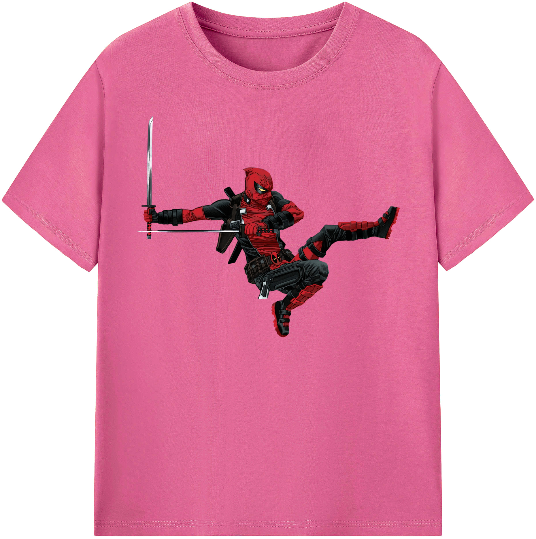 （画像用） Deadpool デッドプール レディースカジュアルプリントTシャツ（綿100％）
