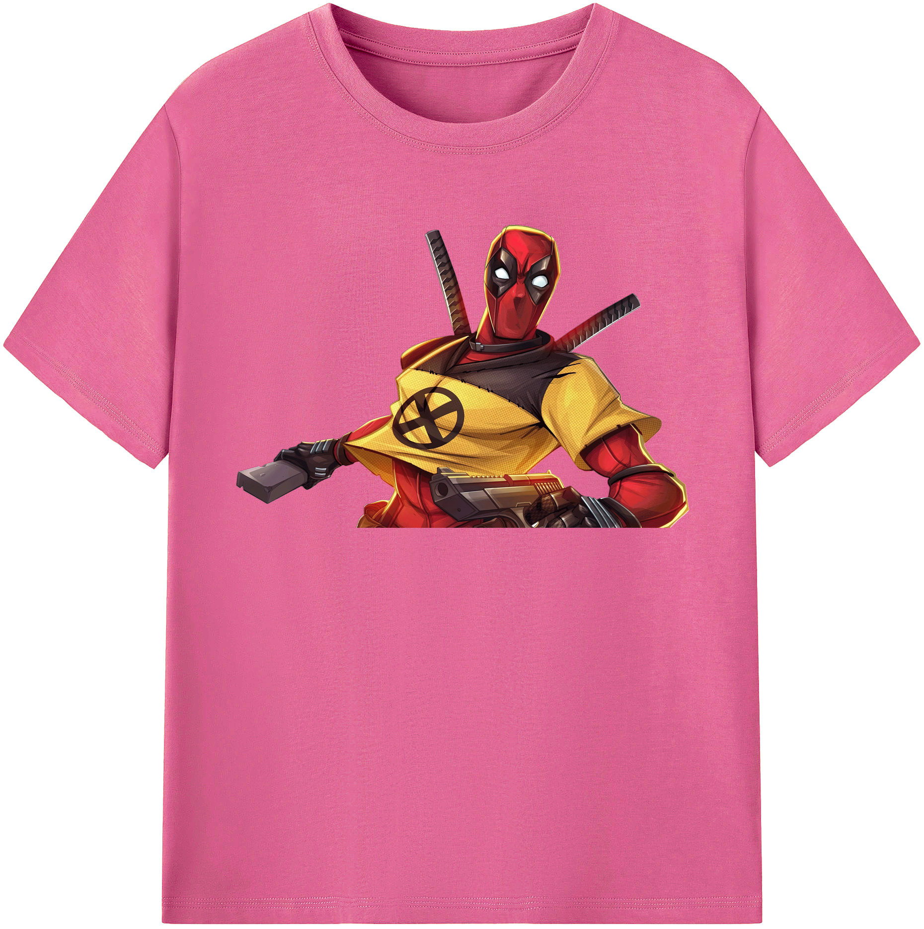 （画像用） Deadpool デッドプール レディースカジュアルプリントTシャツ（綿100％）