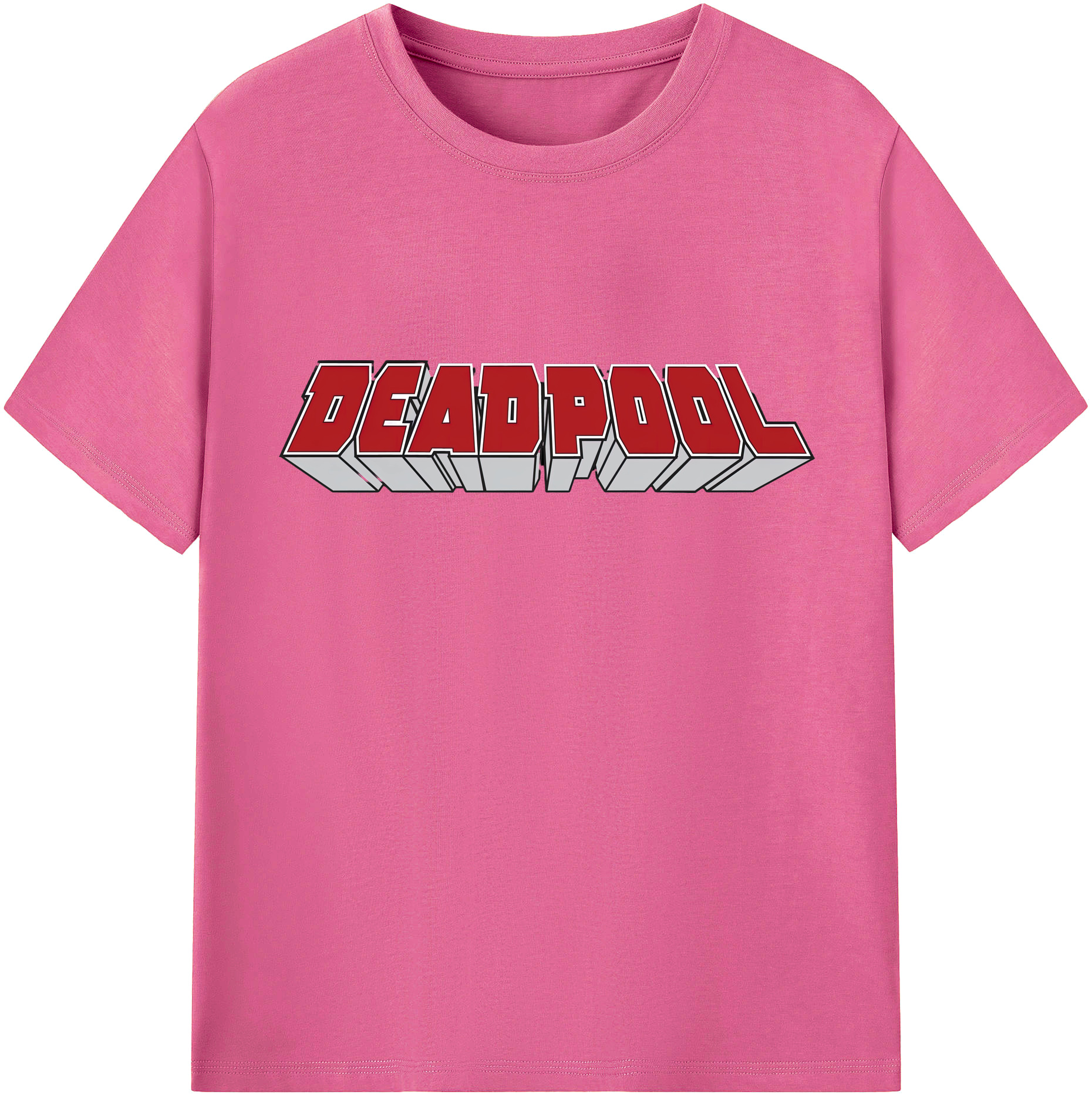 （画像用） Deadpool デッドプール レディースカジュアルプリントTシャツ（綿100％）