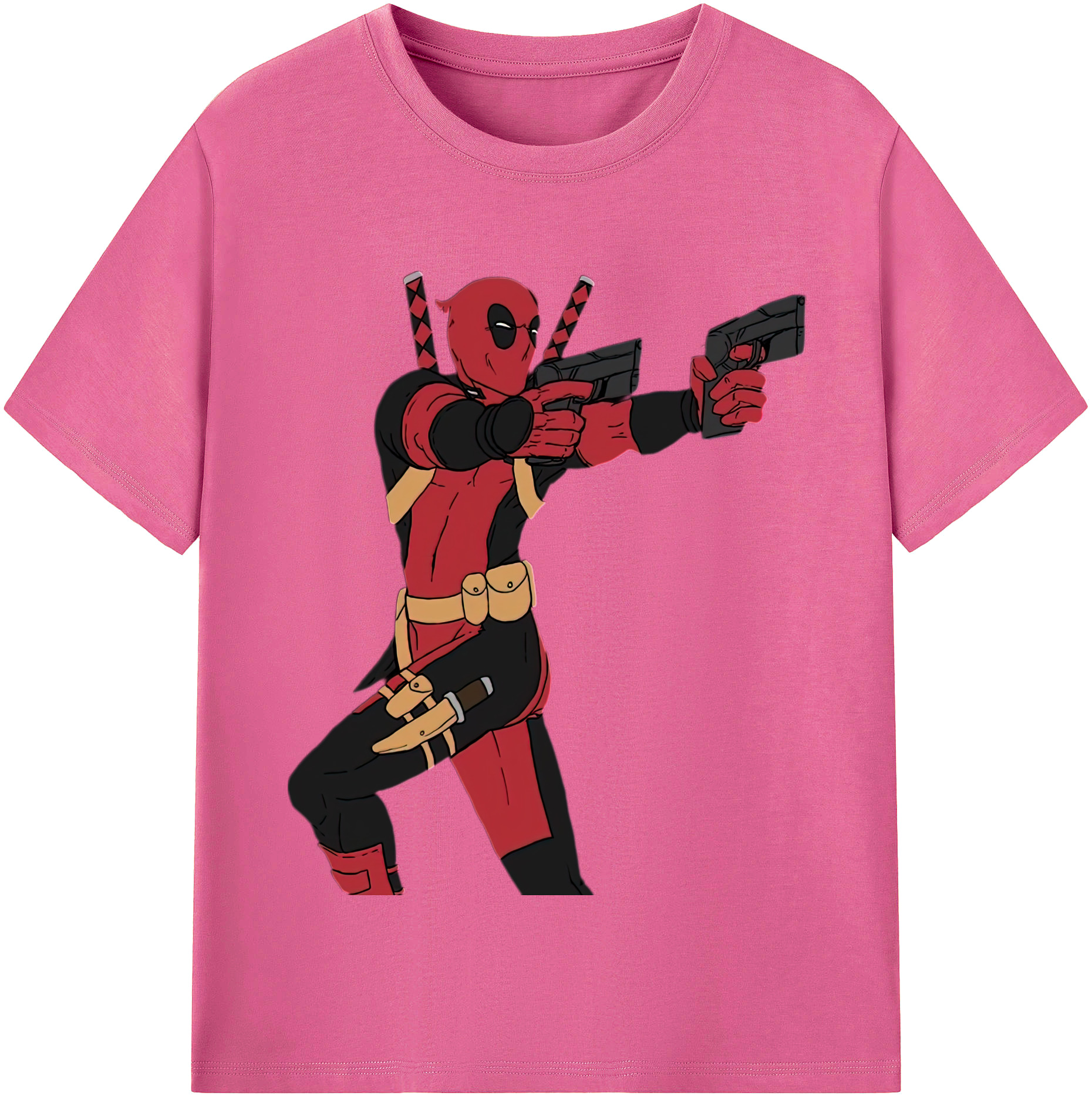 （画像用） Deadpool デッドプール レディースカジュアルプリントTシャツ（綿100％）