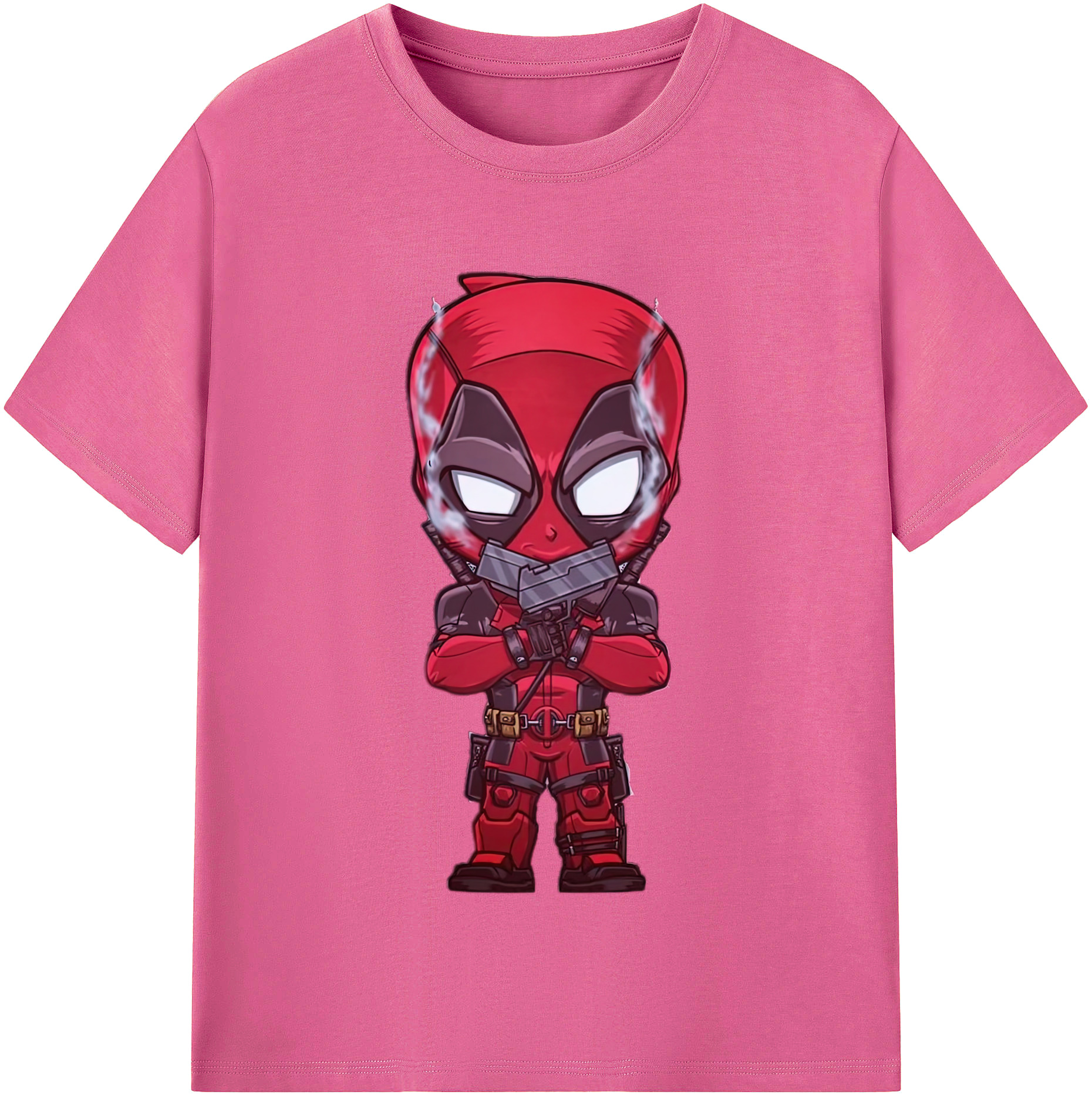 （画像用） Deadpool デッドプール レディースカジュアルプリントTシャツ（綿100％）