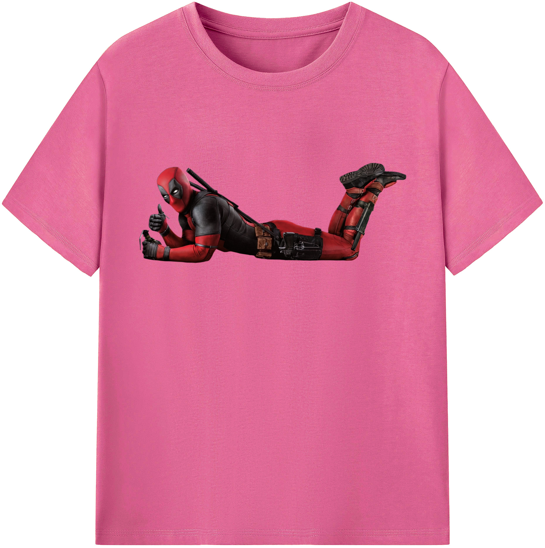 （画像用） Deadpool デッドプール レディースカジュアルプリントTシャツ（綿100％）