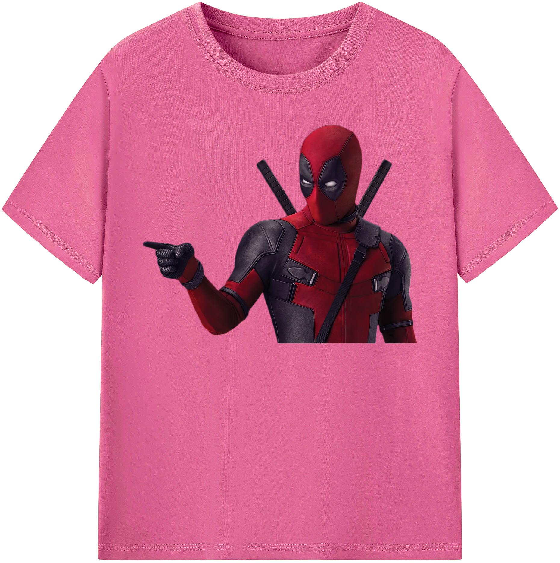 （画像用） Deadpool デッドプール レディースカジュアルプリントTシャツ（綿100％）