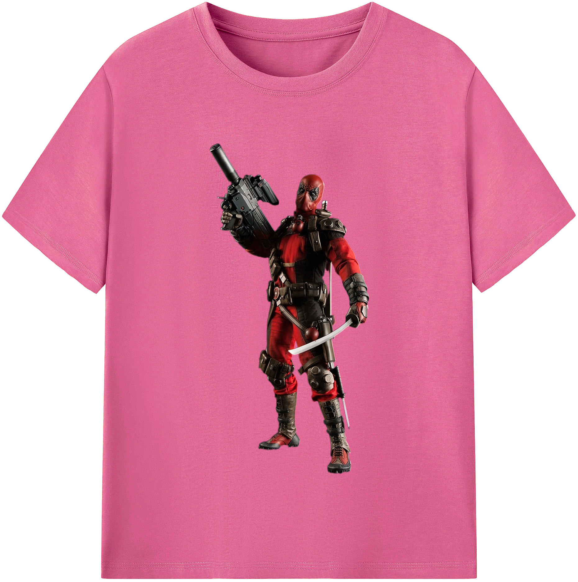 （画像用） Deadpool デッドプール レディースカジュアルプリントTシャツ（綿100％）