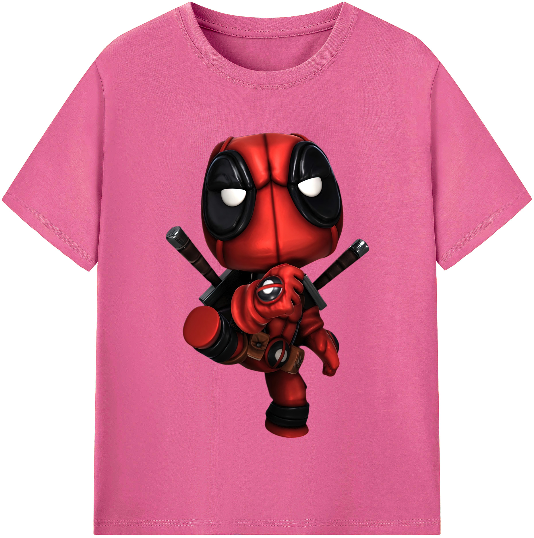 （画像用） Deadpool デッドプール レディースカジュアルプリントTシャツ（綿100％）