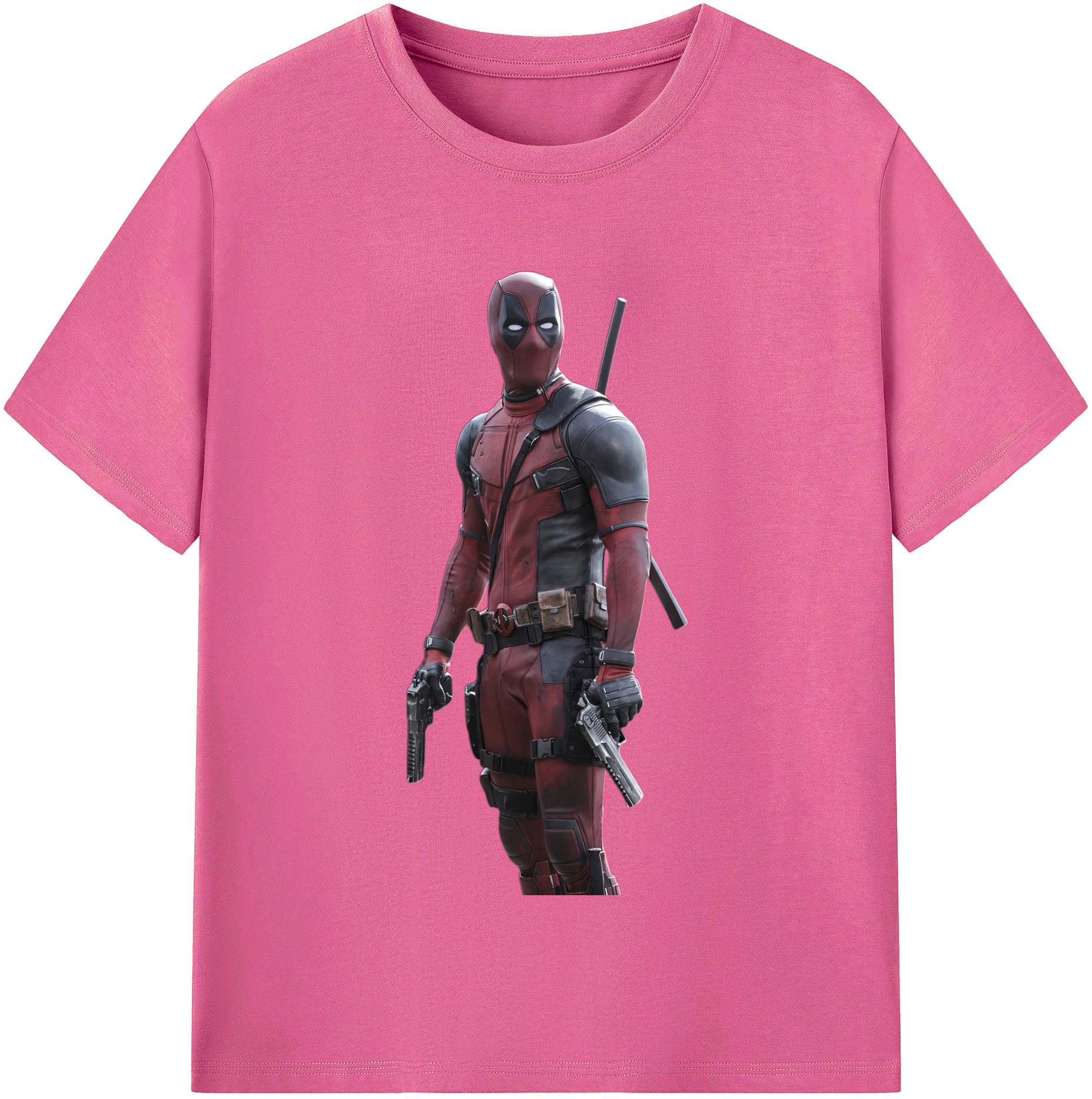 （画像用） Deadpool デッドプール レディースカジュアルプリントTシャツ（綿100％）