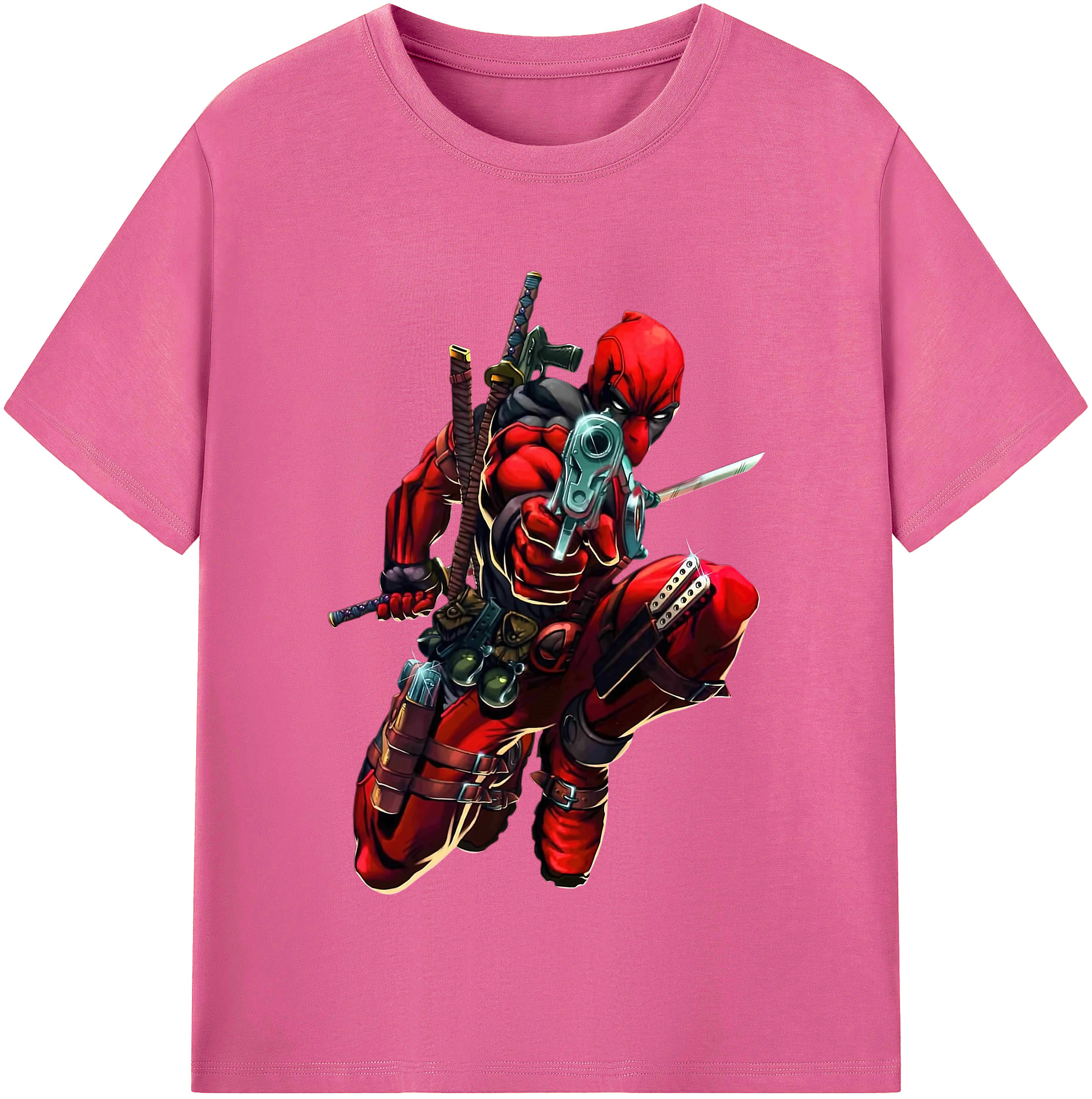 （画像用） Deadpool デッドプール レディースカジュアルプリントTシャツ（綿100％）