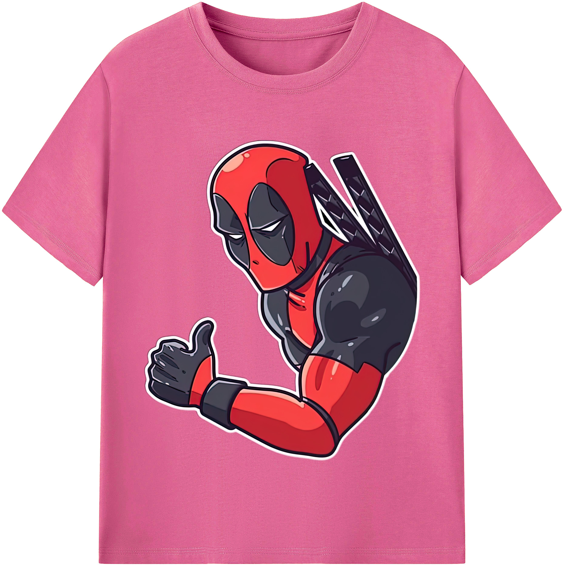 （画像用） Deadpool デッドプール レディースカジュアルプリントTシャツ（綿100％）