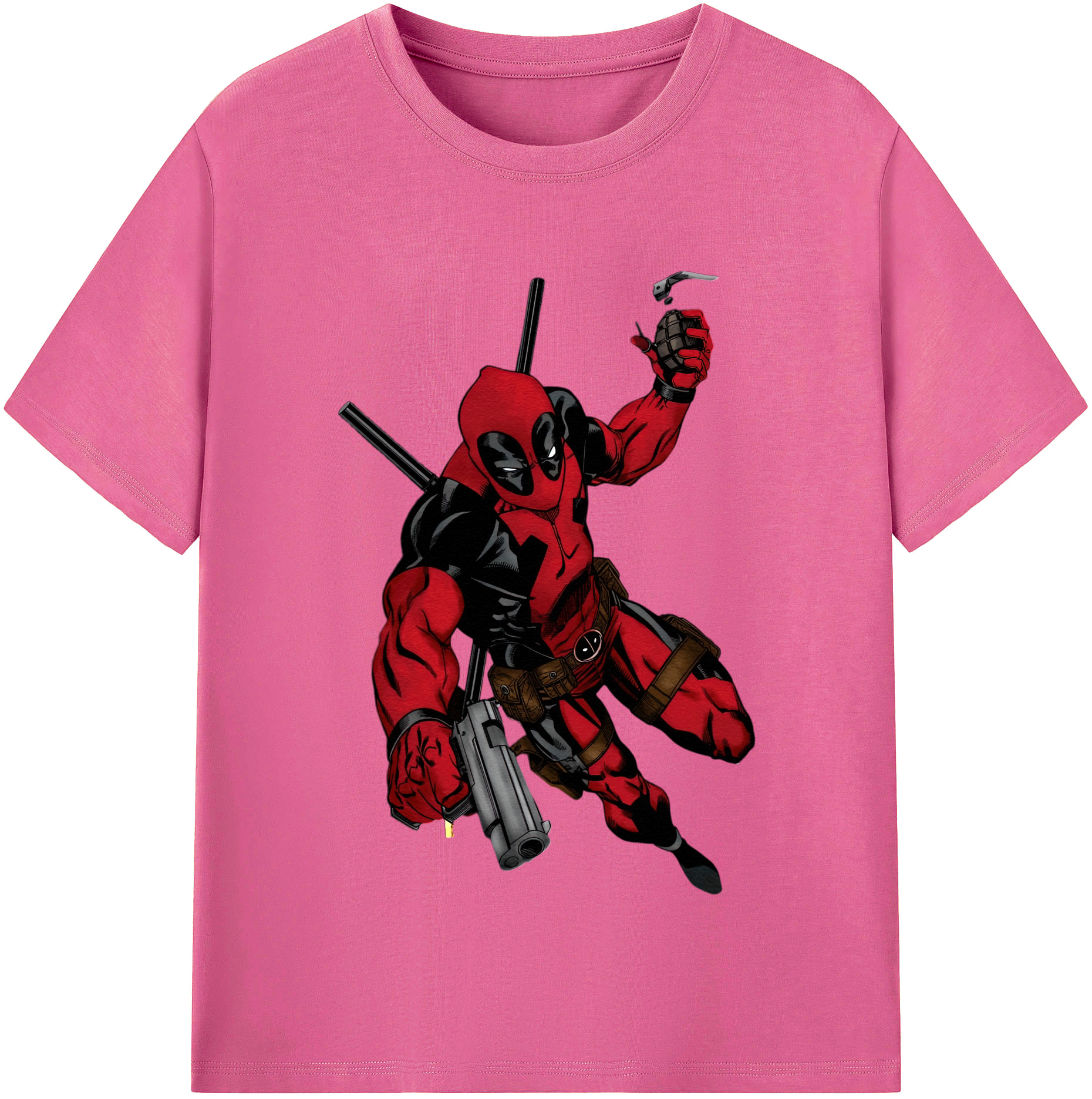 （画像用） Deadpool デッドプール レディースカジュアルプリントTシャツ（綿100％）