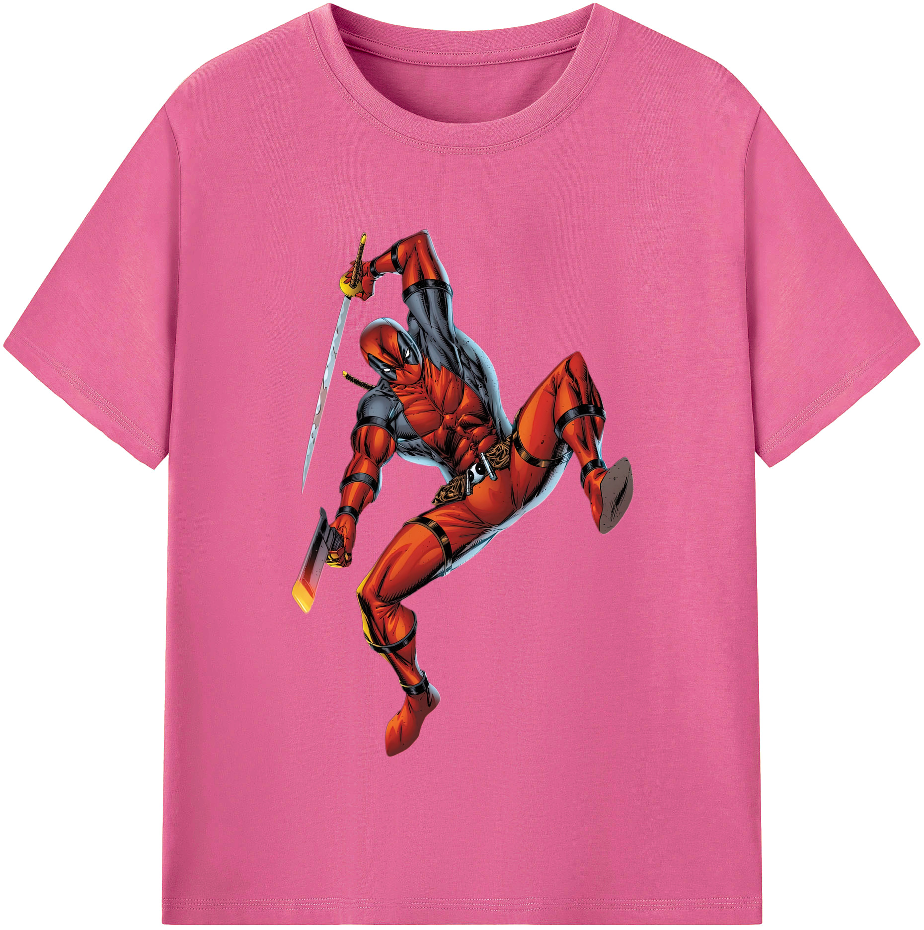（画像用） Deadpool デッドプール レディースカジュアルプリントTシャツ（綿100％）