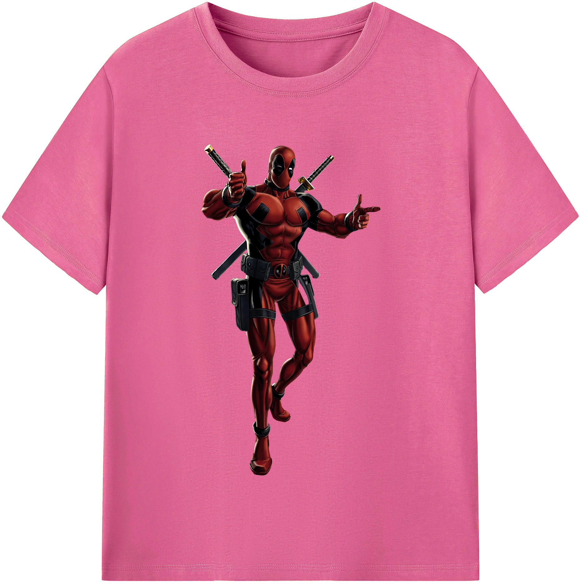 （画像用） Deadpool デッドプール レディースカジュアルプリントTシャツ（綿100％）