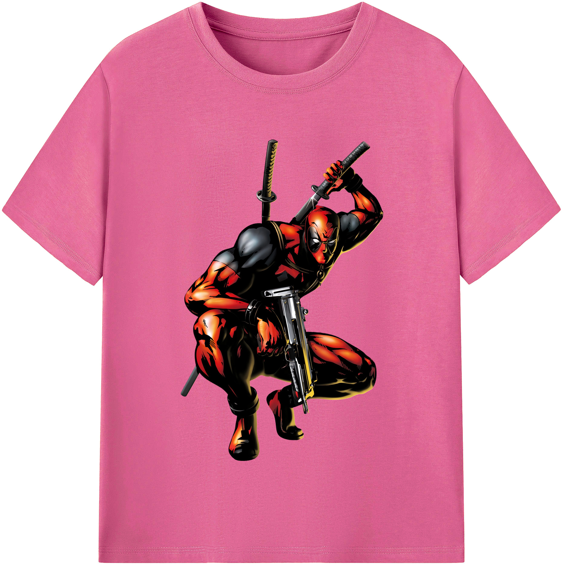 （画像用） Deadpool デッドプール レディースカジュアルプリントTシャツ（綿100％）