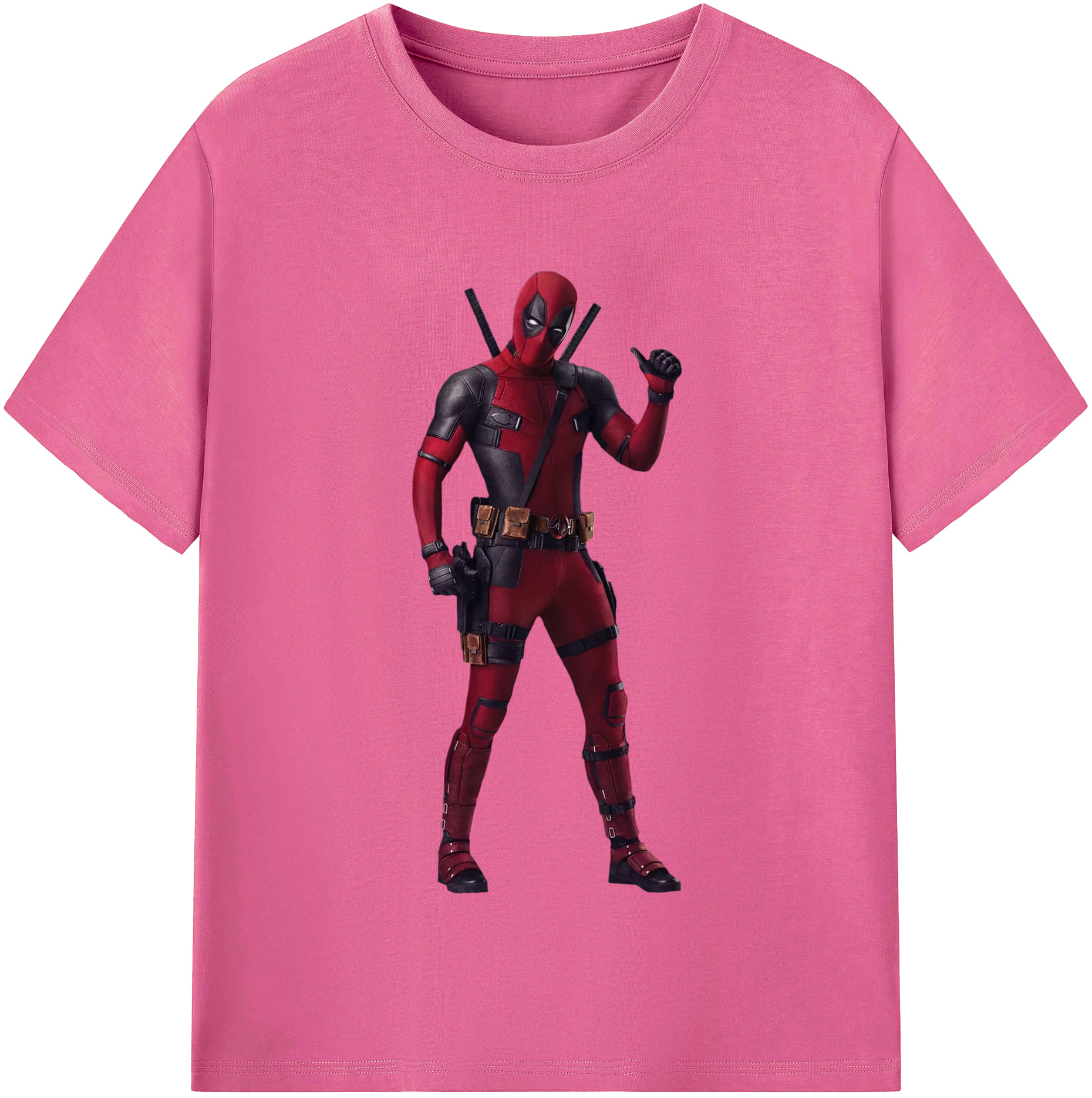 （画像用） Deadpool デッドプール レディースカジュアルプリントTシャツ（綿100％）