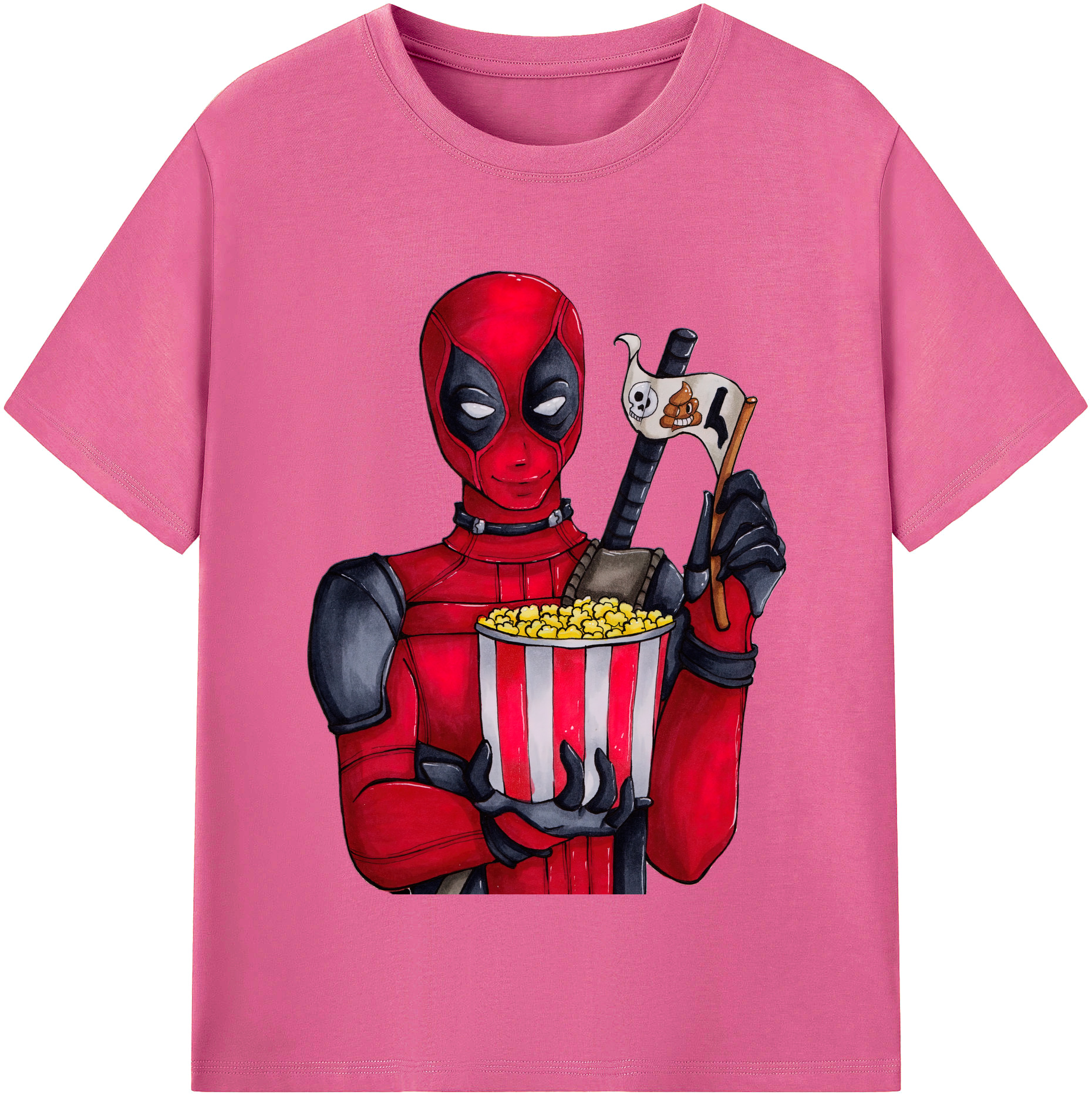 （画像用） Deadpool デッドプール レディースカジュアルプリントTシャツ（綿100％）