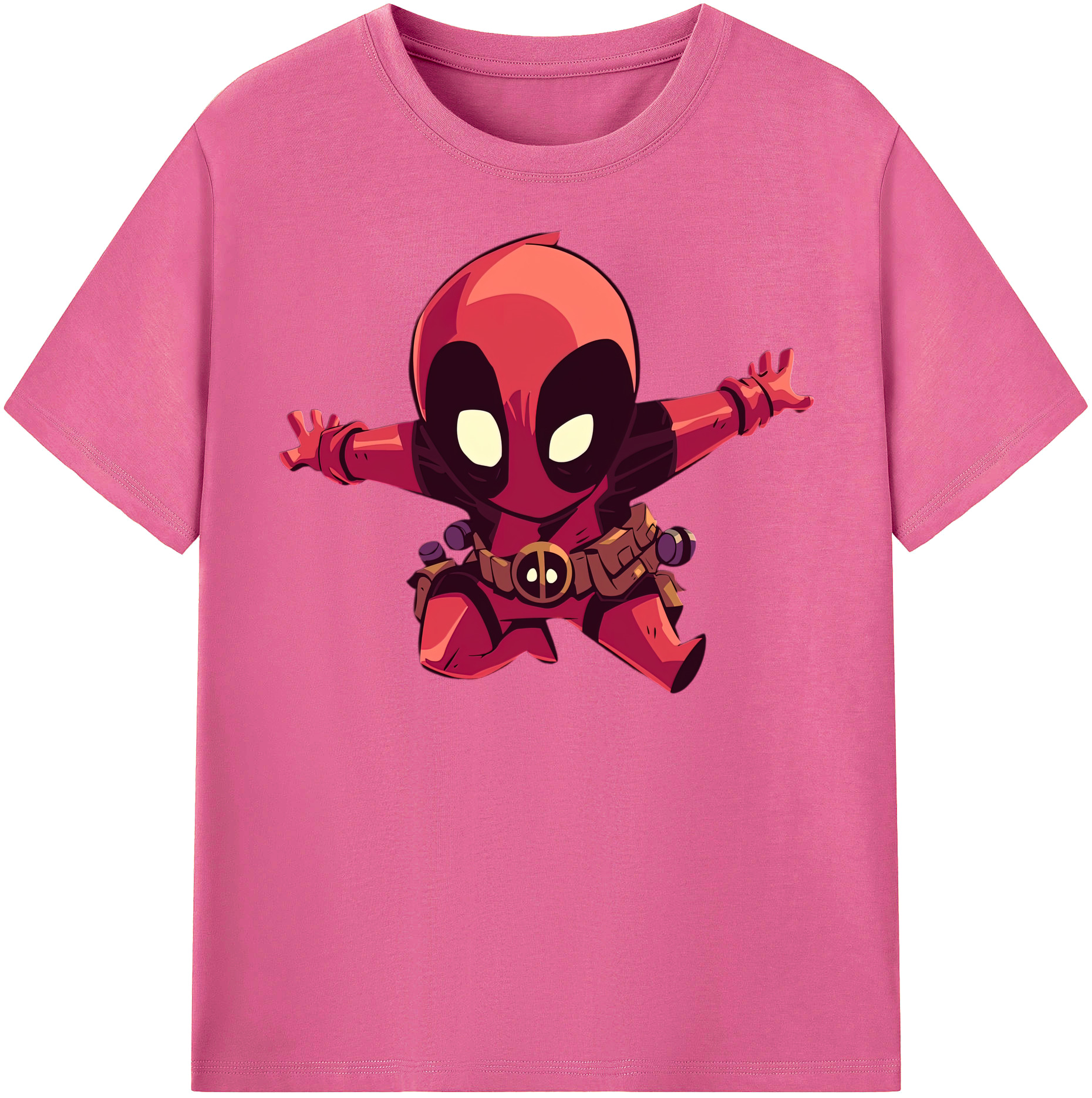 （画像用） Deadpool デッドプール レディースカジュアルプリントTシャツ（綿100％）