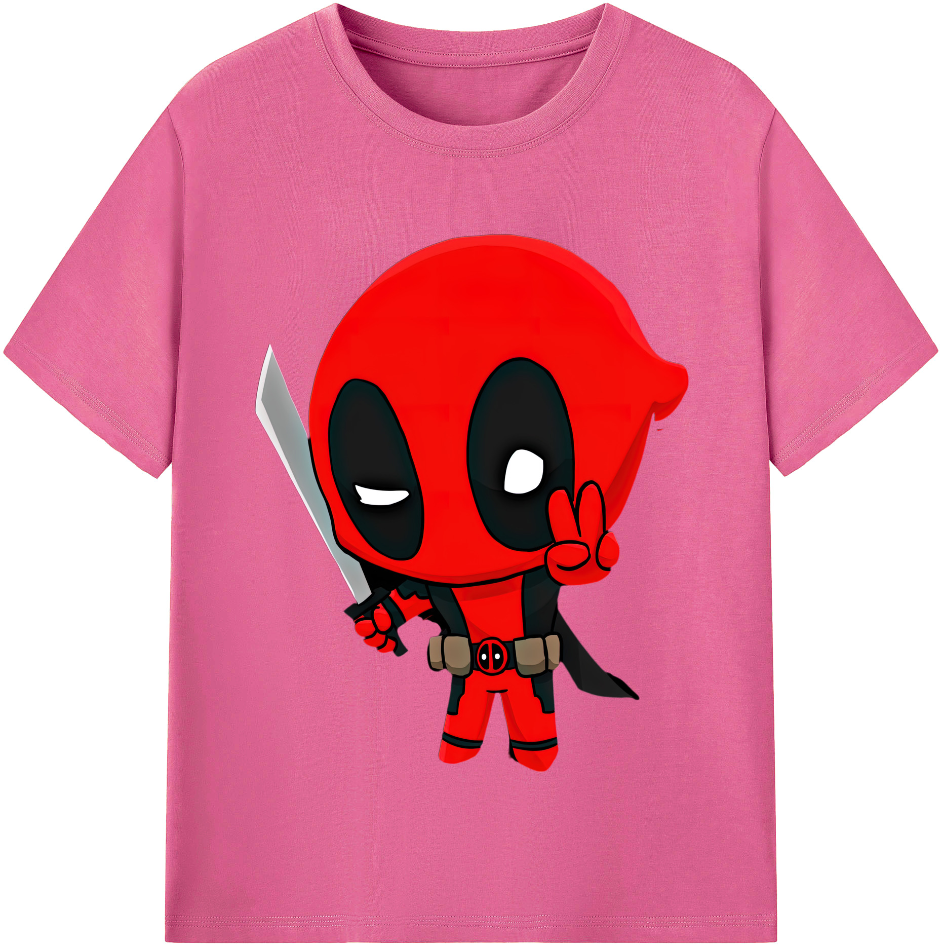 （画像用） Deadpool デッドプール レディースカジュアルプリントTシャツ（綿100％）