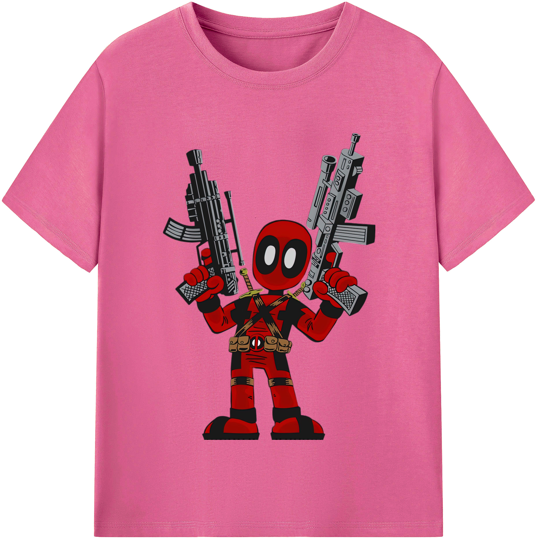 （画像用） Deadpool デッドプール レディースカジュアルプリントTシャツ（綿100％）