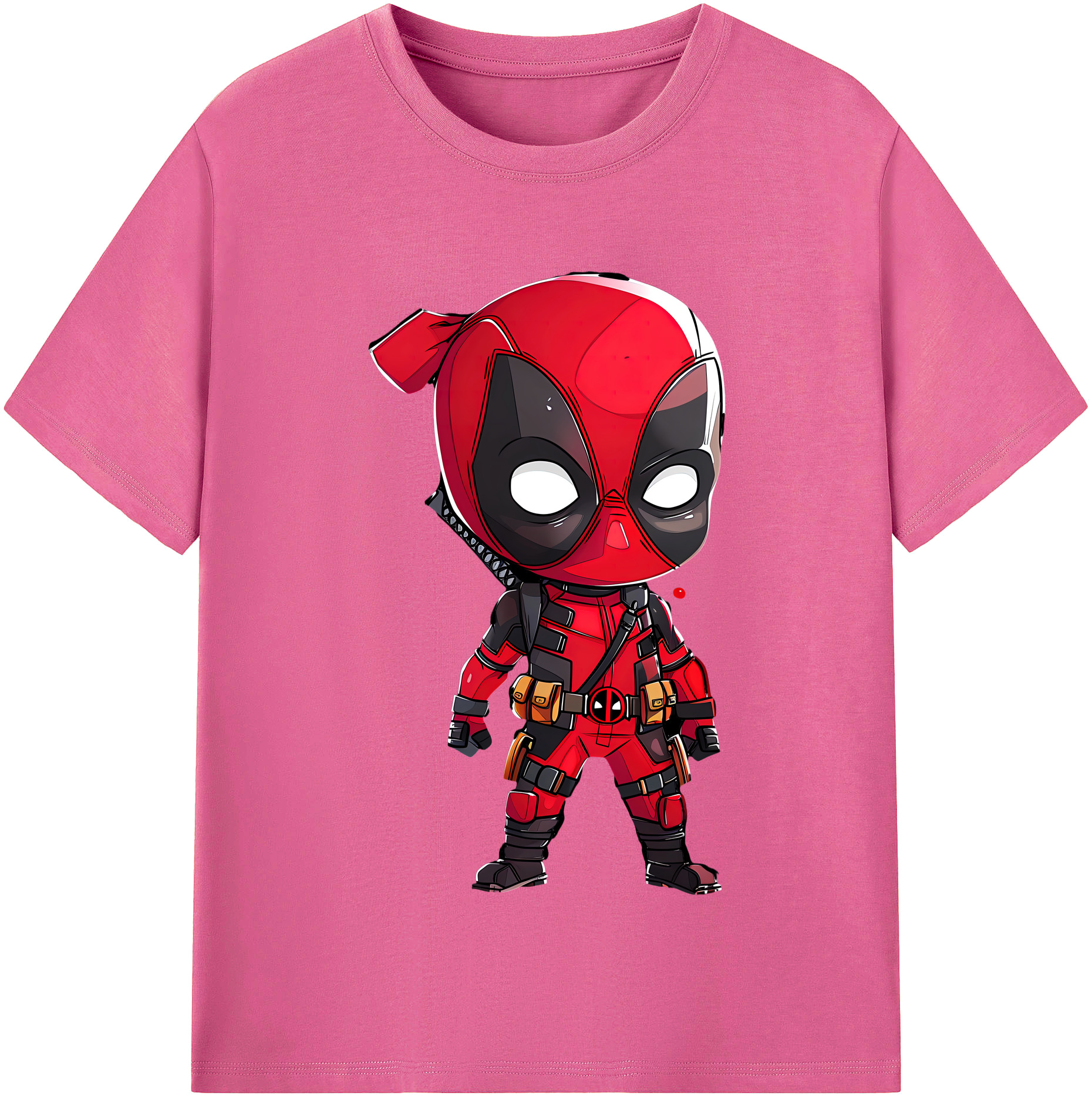 （画像用） Deadpool デッドプール レディースカジュアルプリントTシャツ（綿100％）
