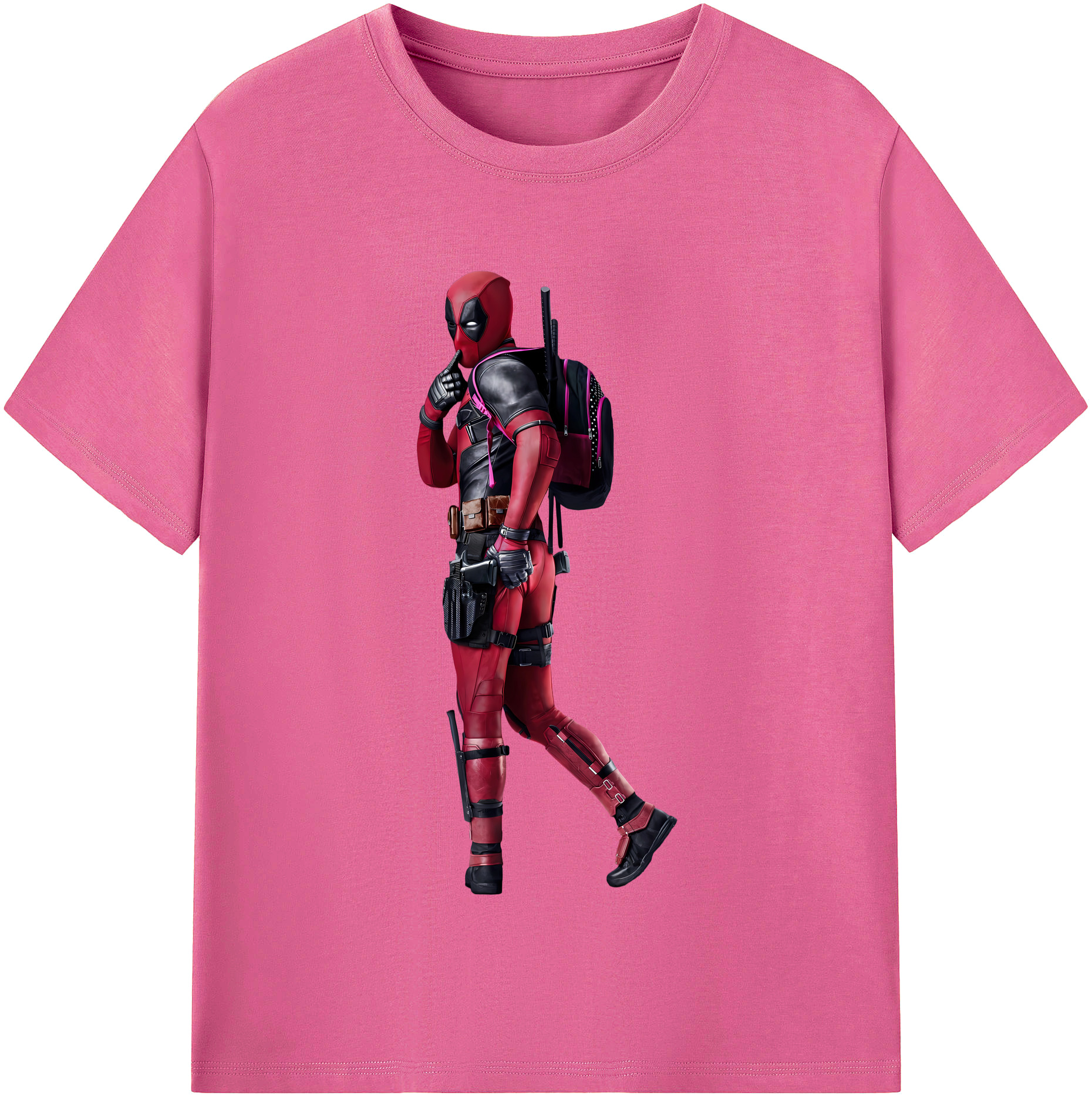 （画像用） Deadpool デッドプール レディースカジュアルプリントTシャツ（綿100％）
