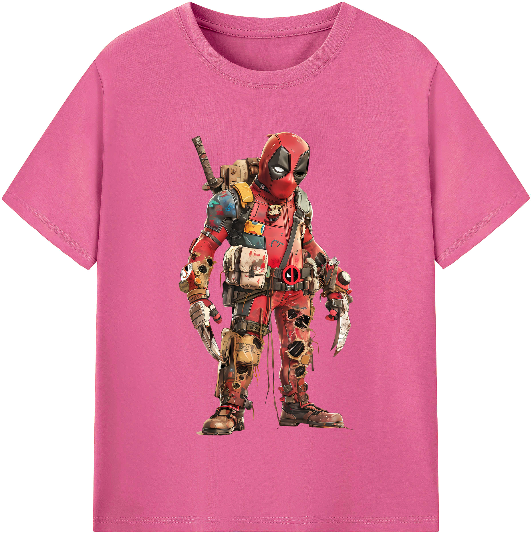 （画像用） Deadpool デッドプール レディースカジュアルプリントTシャツ（綿100％）