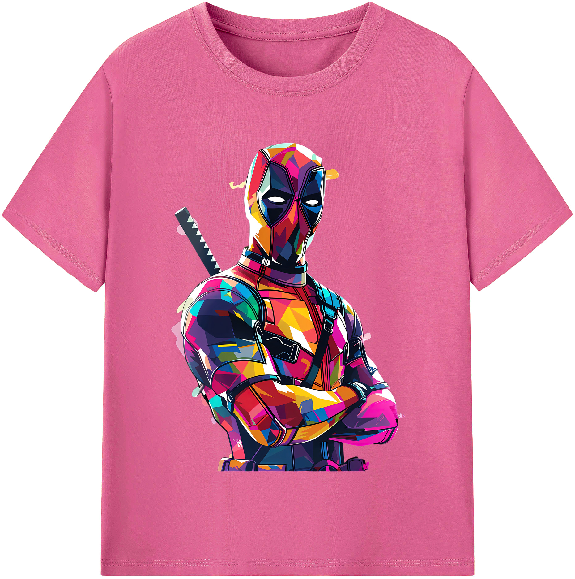 （画像用） Deadpool デッドプール レディースカジュアルプリントTシャツ（綿100％）