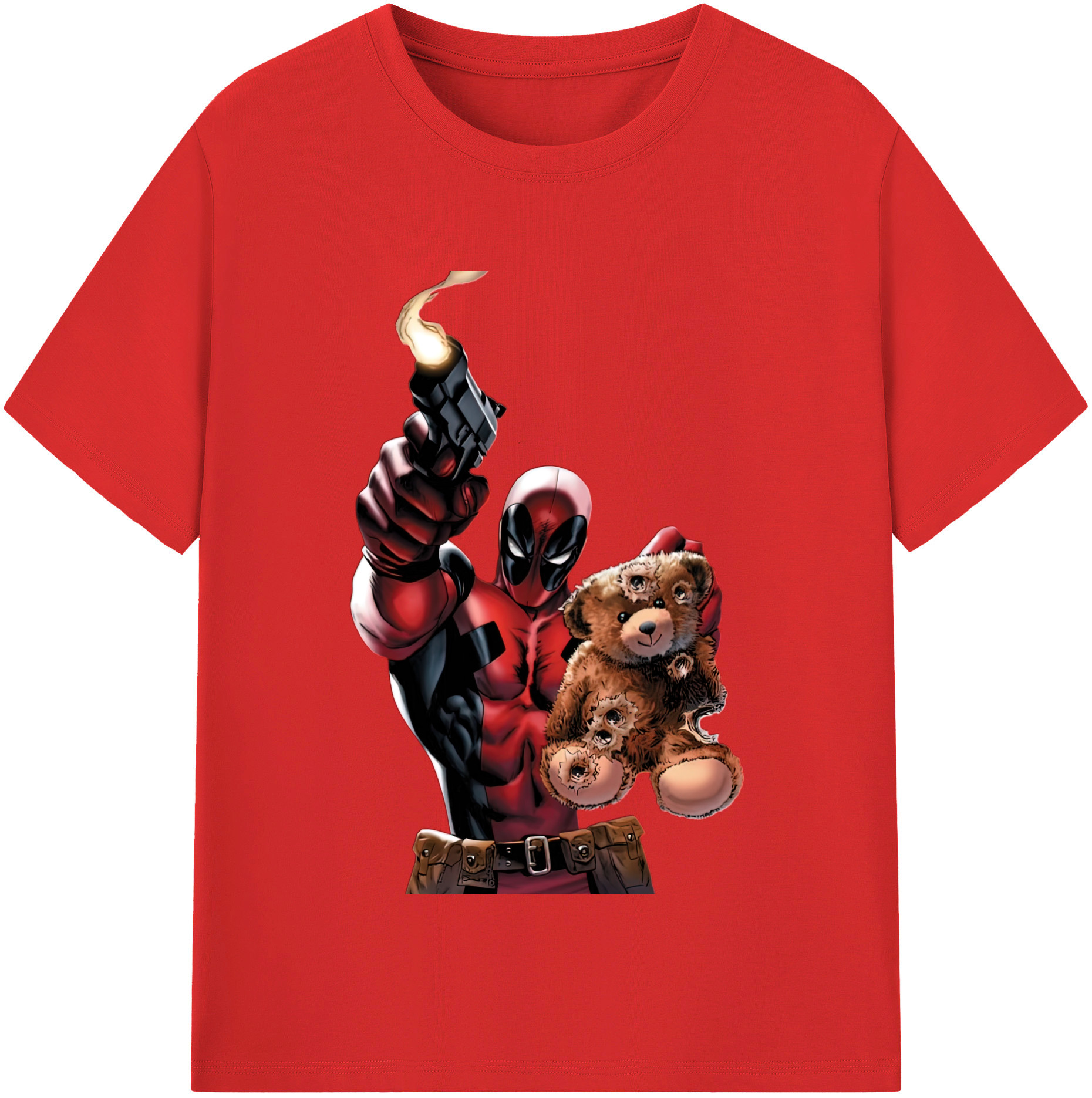 （画像用） Deadpool デッドプール レディースカジュアルプリントTシャツ（綿100％）