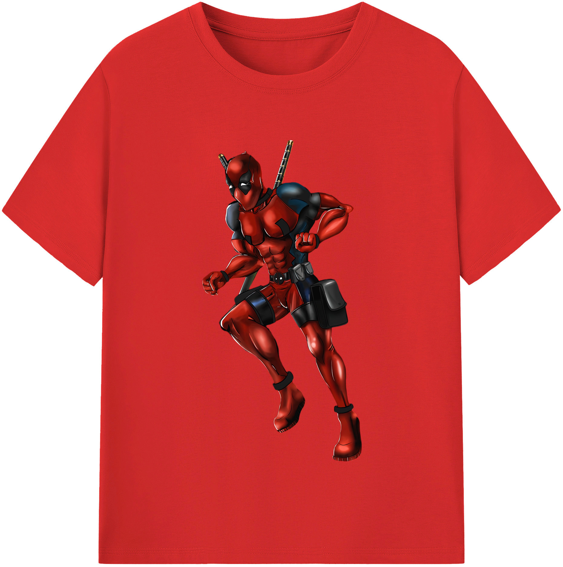 （画像用） Deadpool デッドプール レディースカジュアルプリントTシャツ（綿100％）