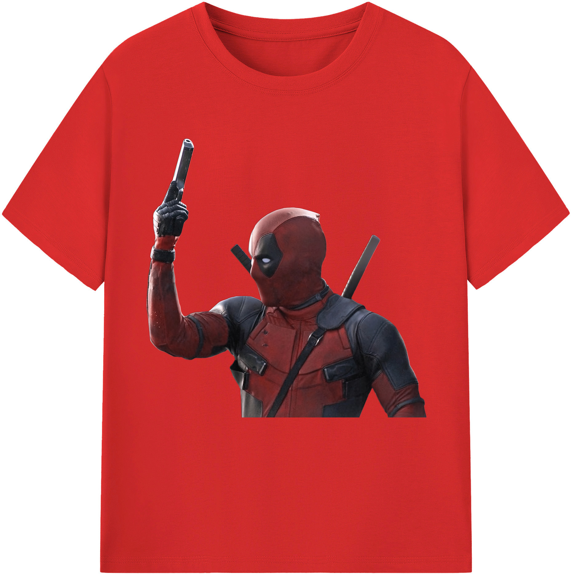 （画像用） Deadpool デッドプール レディースカジュアルプリントTシャツ（綿100％）
